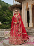 Designer Red Bridal Lehenga Choli with Heritage Silk Work