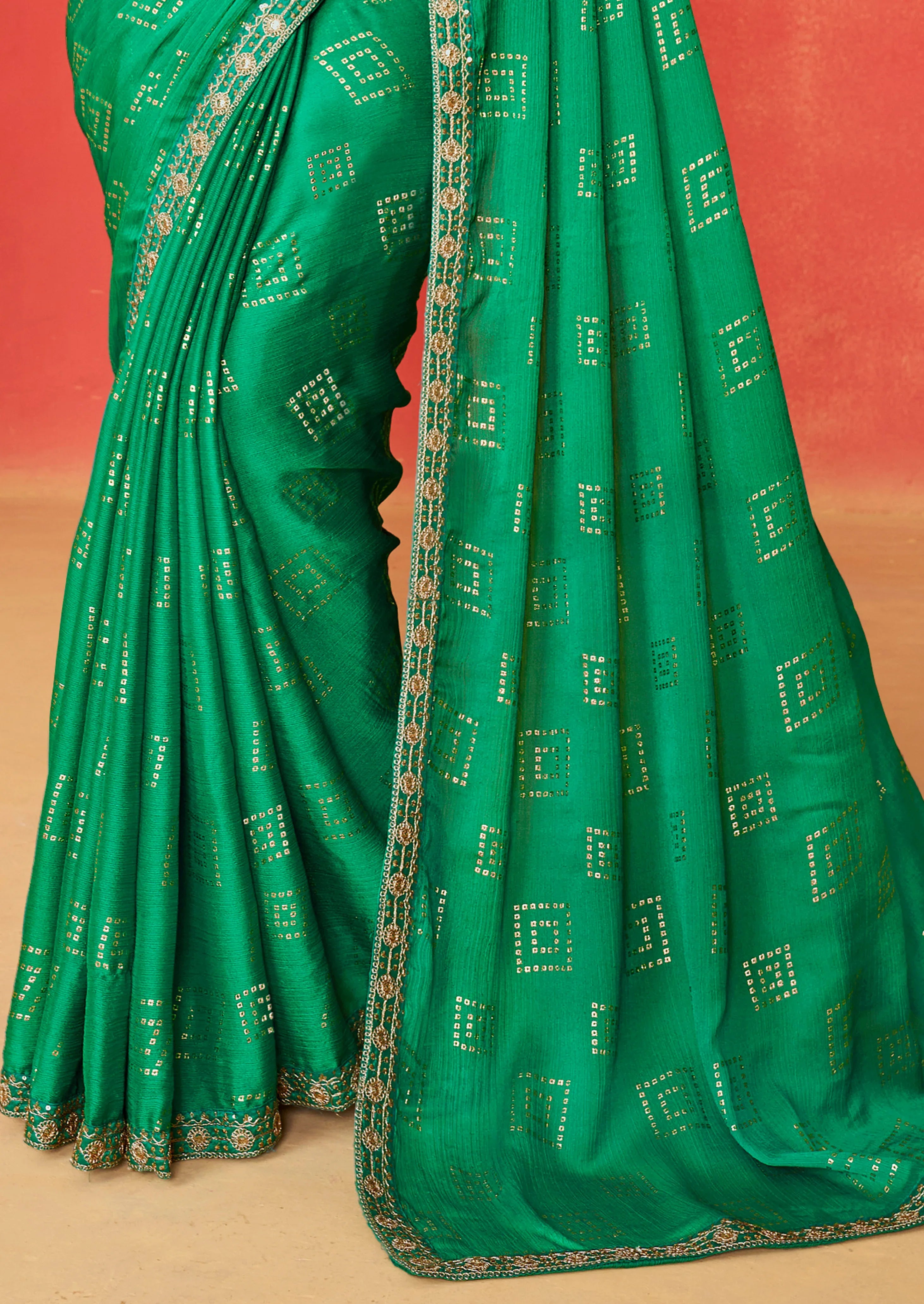 Beautiful Designer Occasion Wear Pure Chiffon Saree