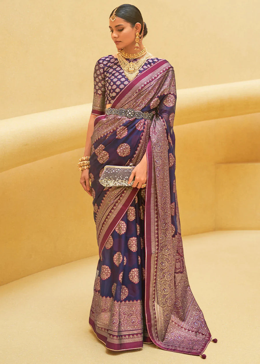 Brasso Organza Silk Saree