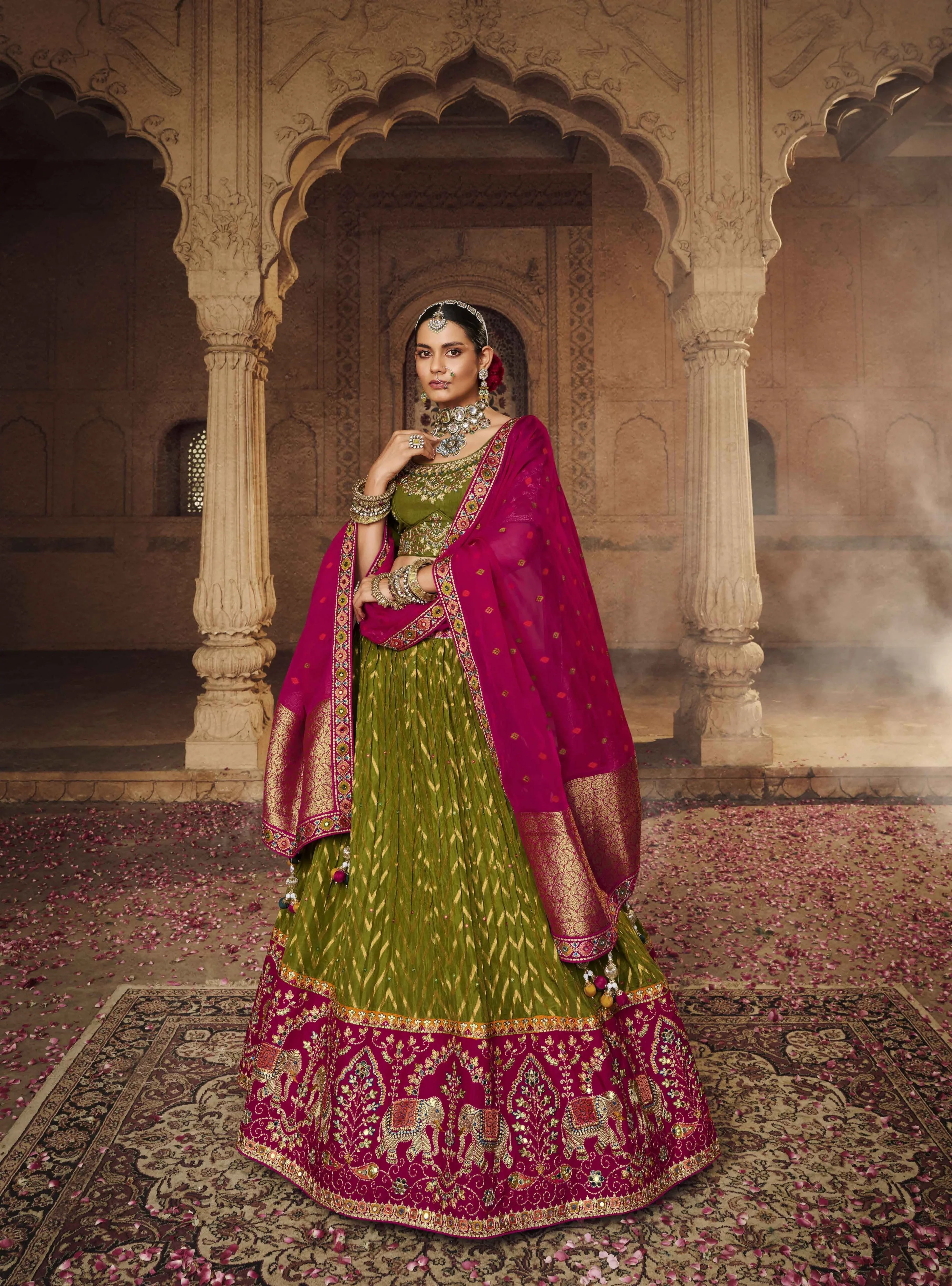 KESHAV VOL -1 BRIDAL WEAR LEHENGA D.NO. 105 - A - Anant Exports