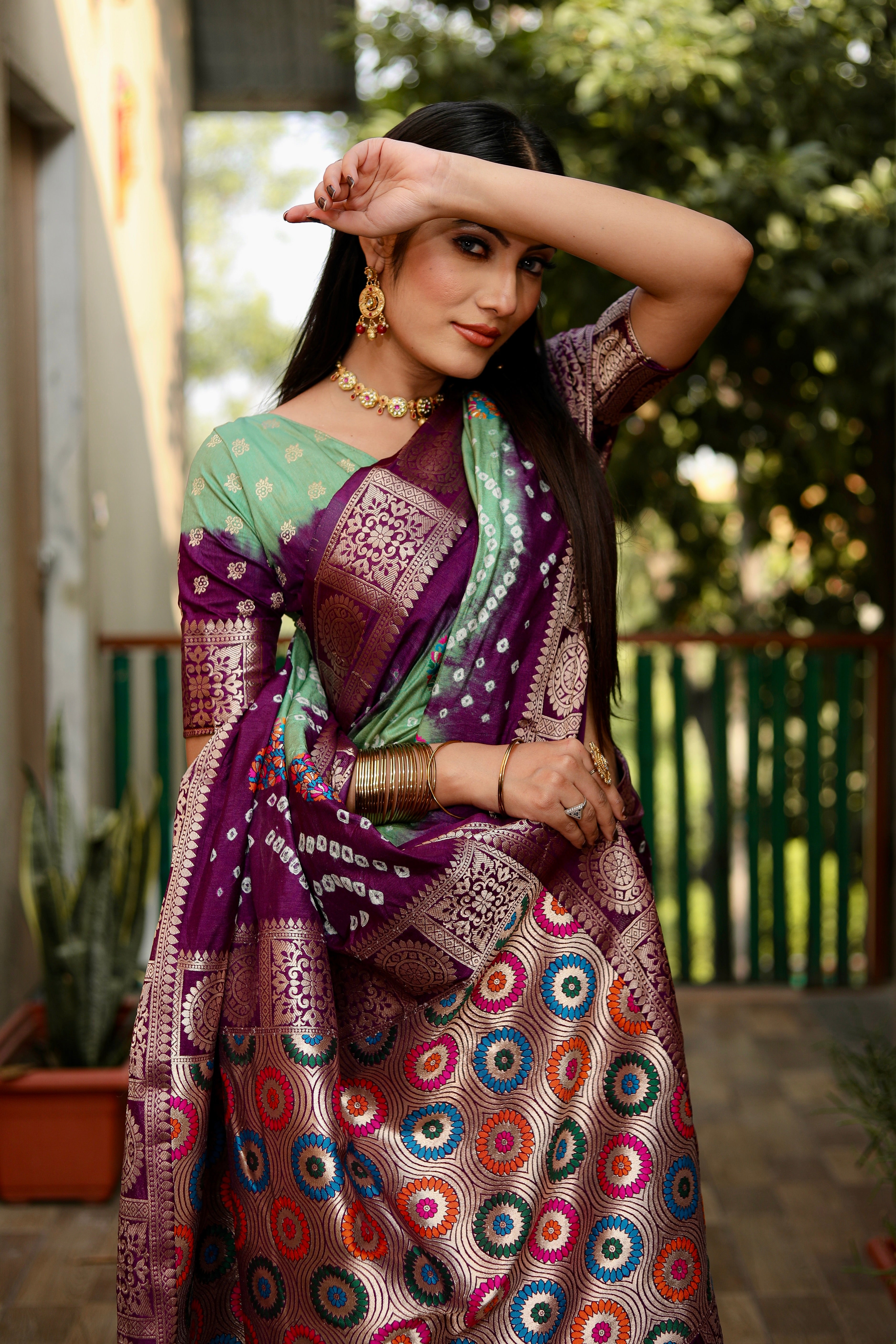 Bandhej Saree