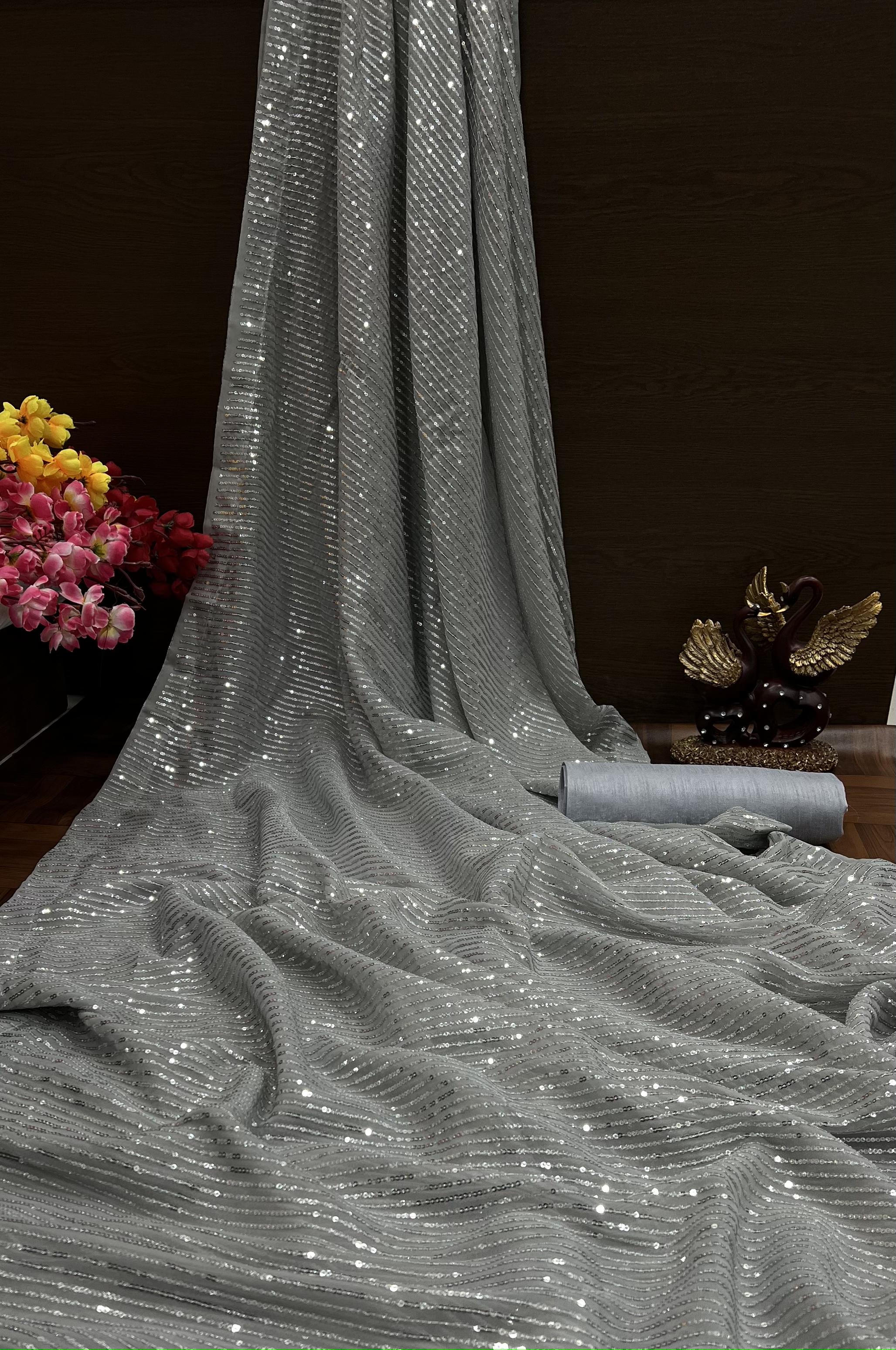 Sequins Saree