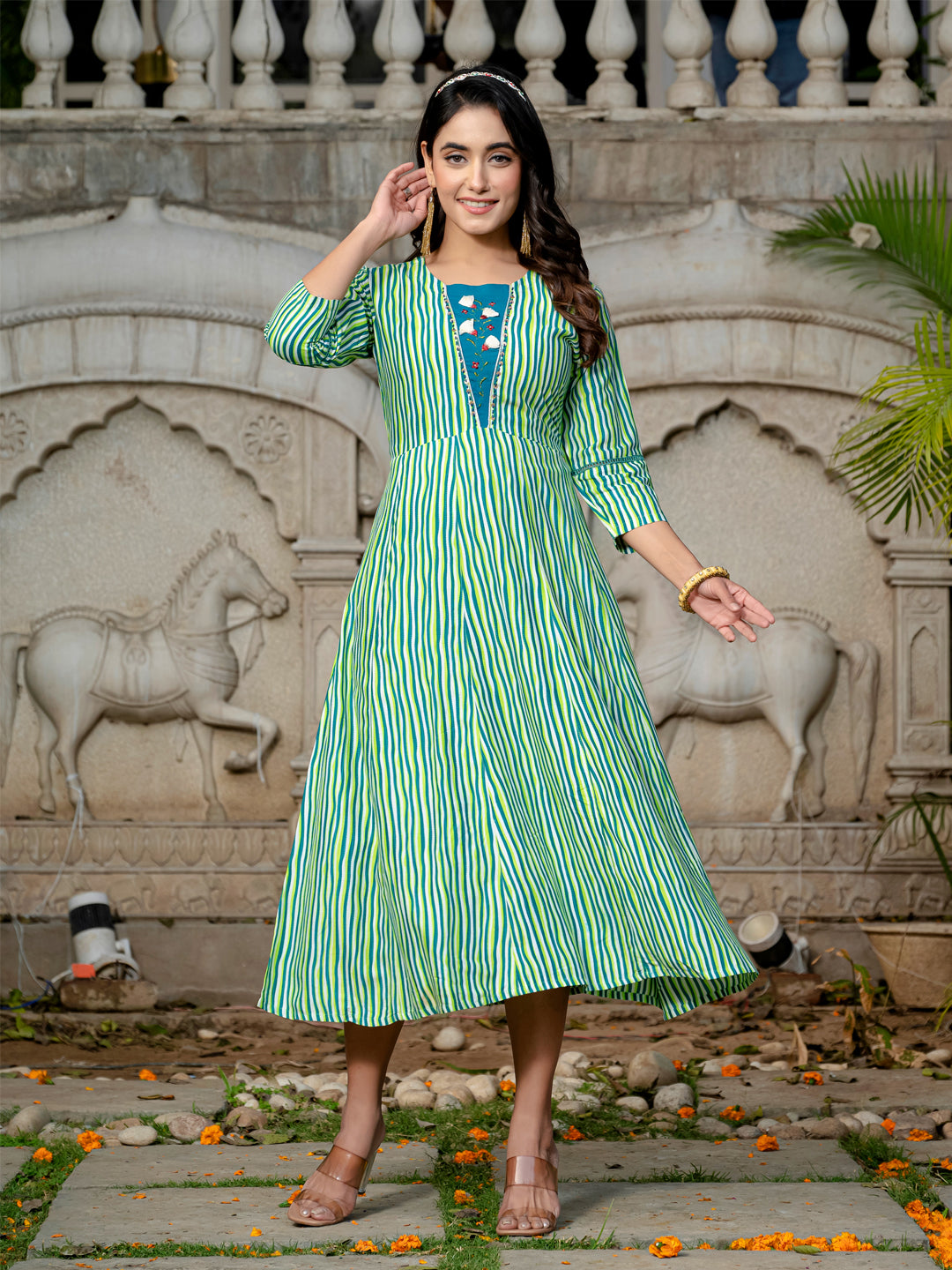 Rama Pure Soft Rayon Print With Embroidery Work Kurti