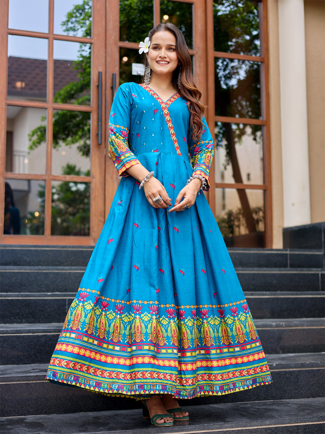 Morpich Pure Soft Rayon Print With Embroidery Work Kurti