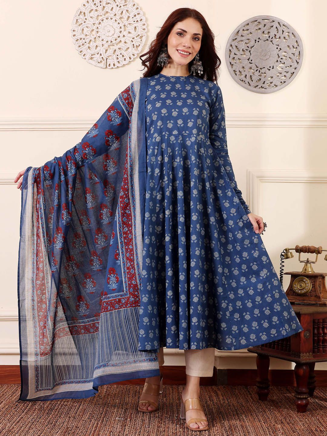 Morpich Pure Soft Reyon Cotton Blend Print Salwar Suit