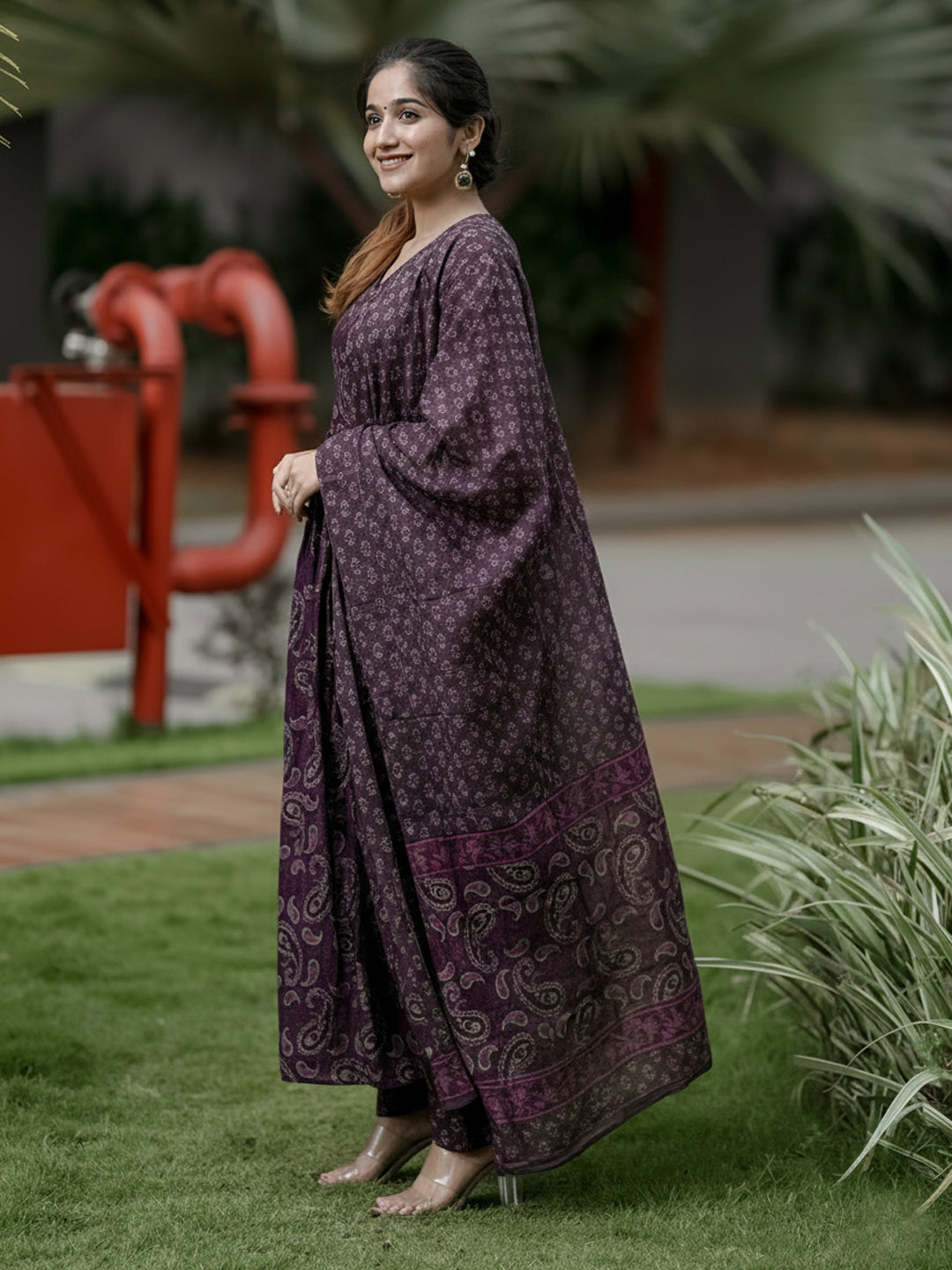 Jamun Pure Soft Reyon Cotton Blend Print Salwar Suit