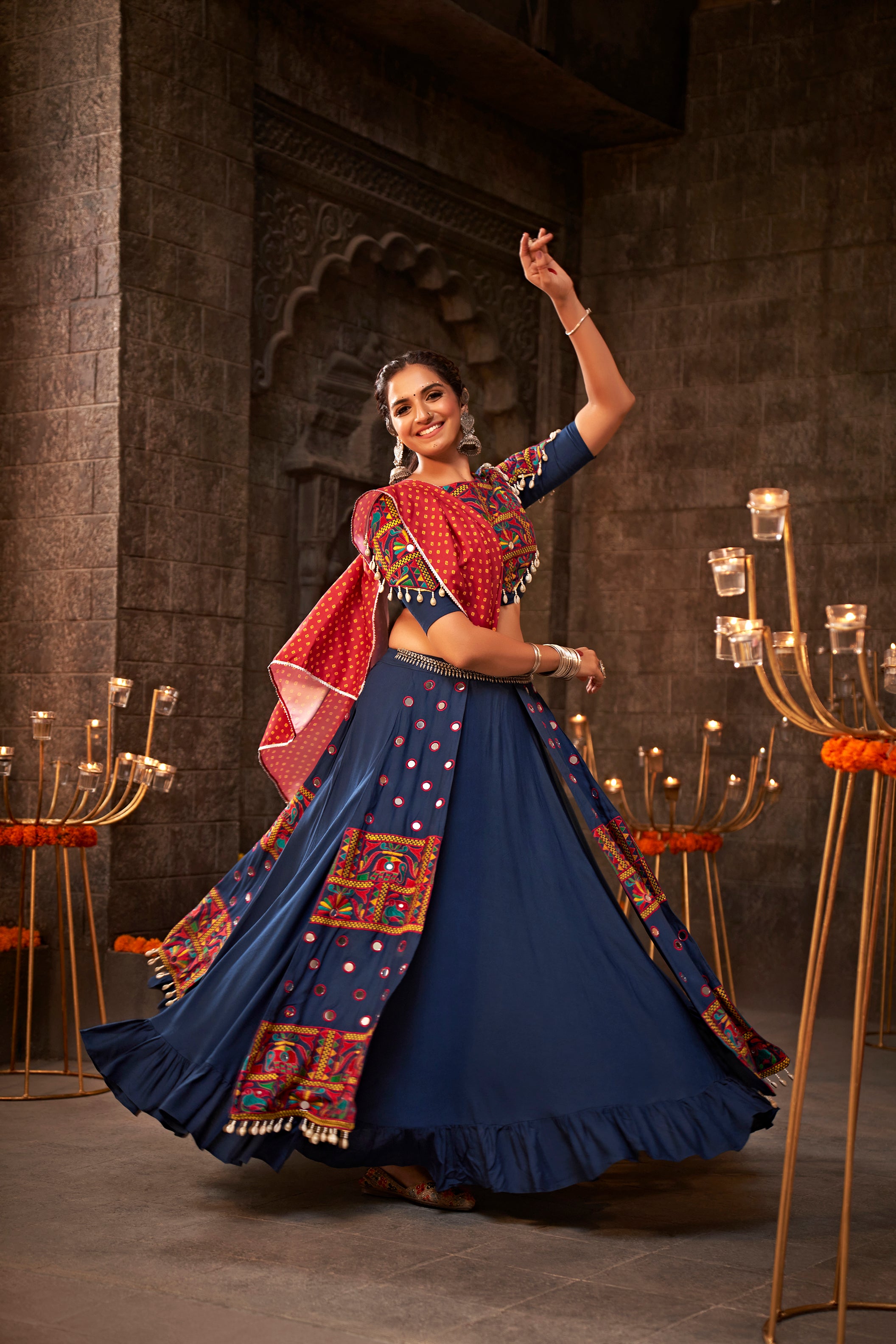 Rayon chaniya choli for dandiya nights
