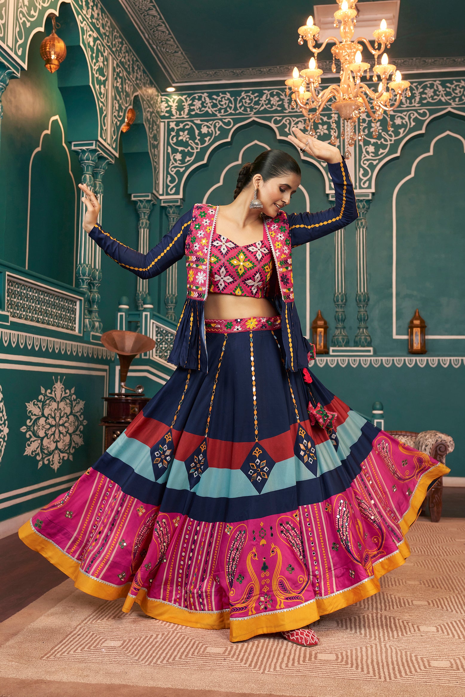 Stitched Navratri chaniya choli set for women