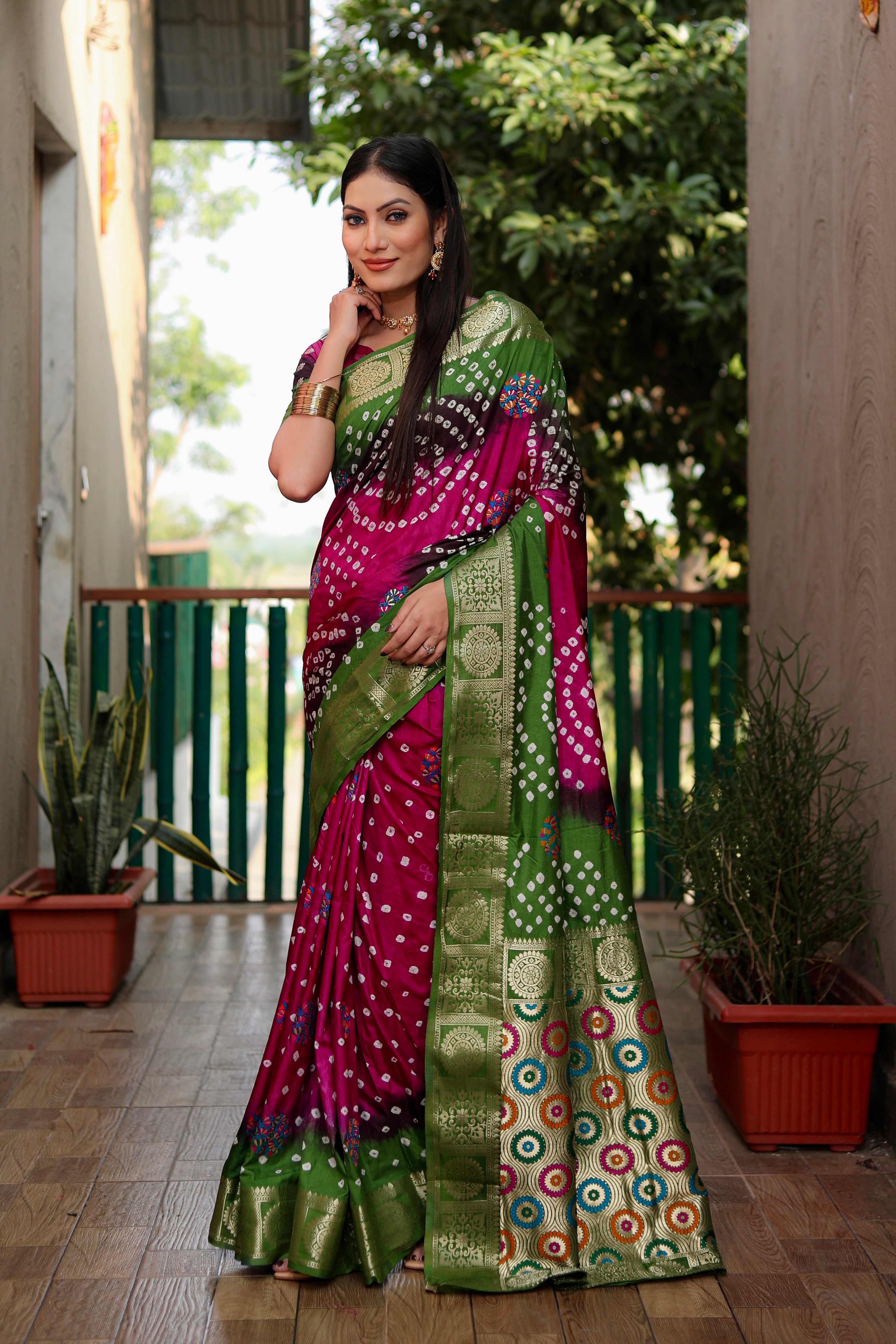 Bandhani Saree
