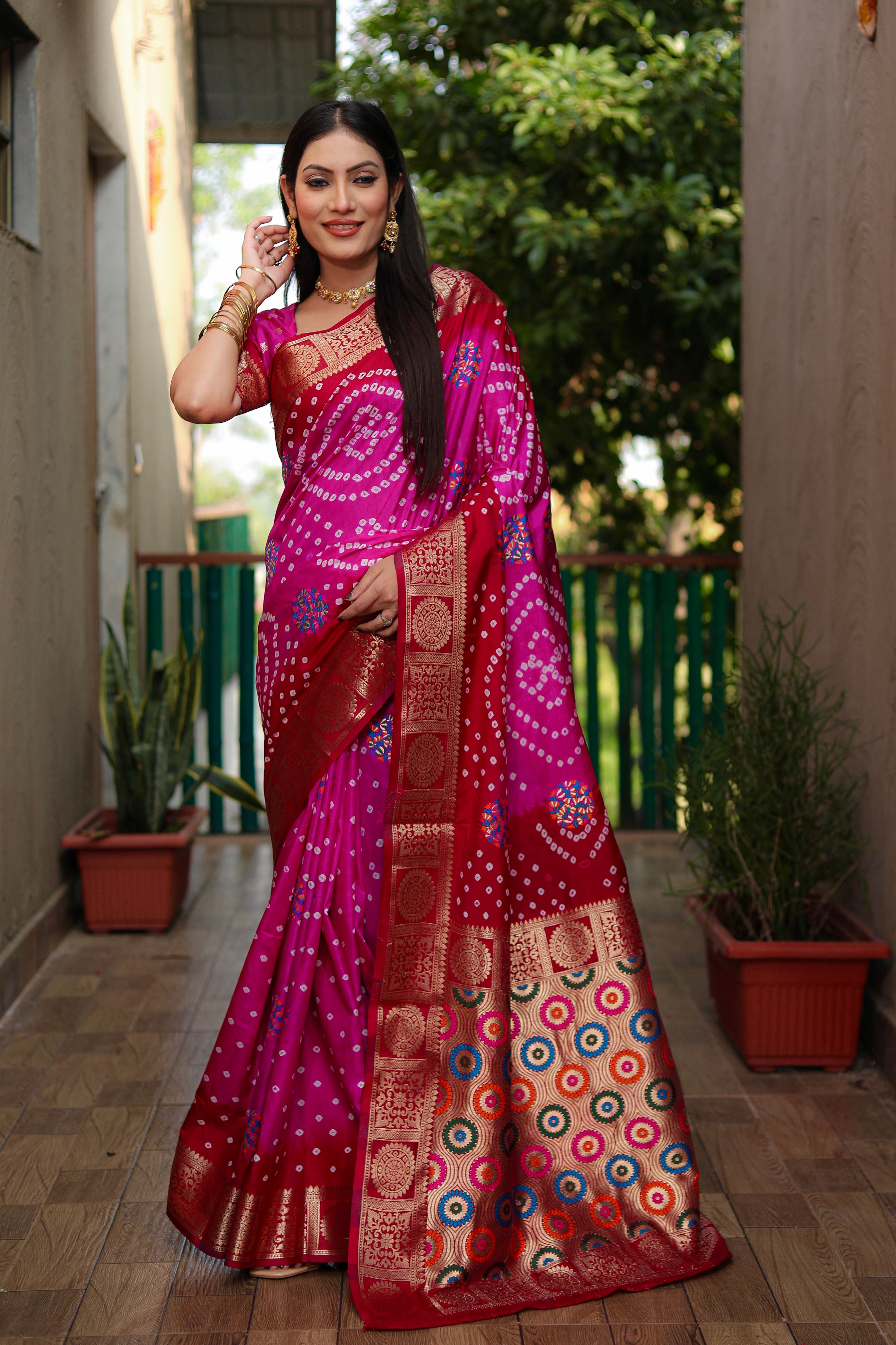 Bandhani Saree