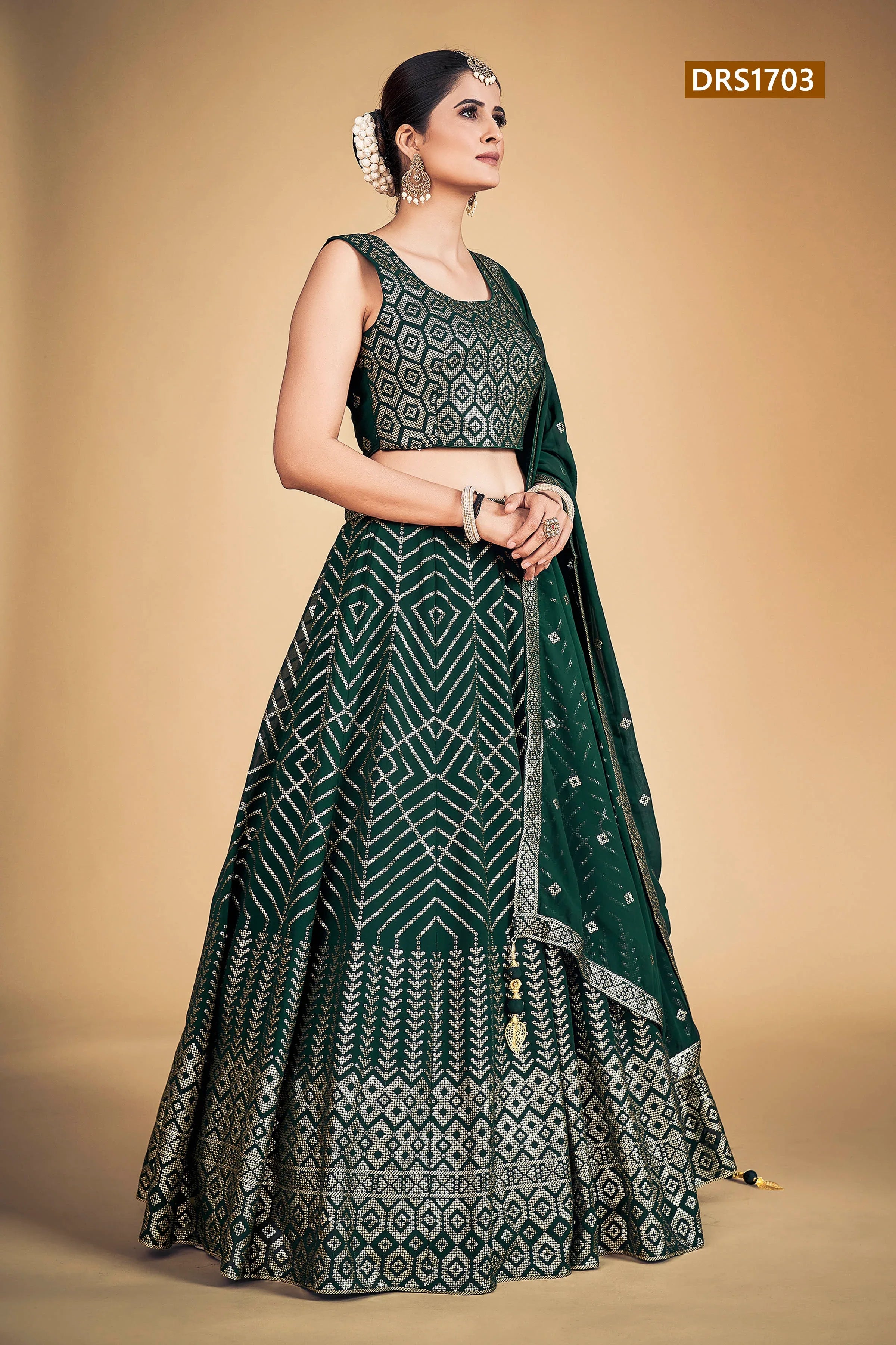Sophia Designer Fancy Wear Lehenga D.No 1703 - Anant Exports