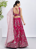 Rose Pure Georgette Sequins and Thread Embroidery Lehenga Choli & Dupatta
