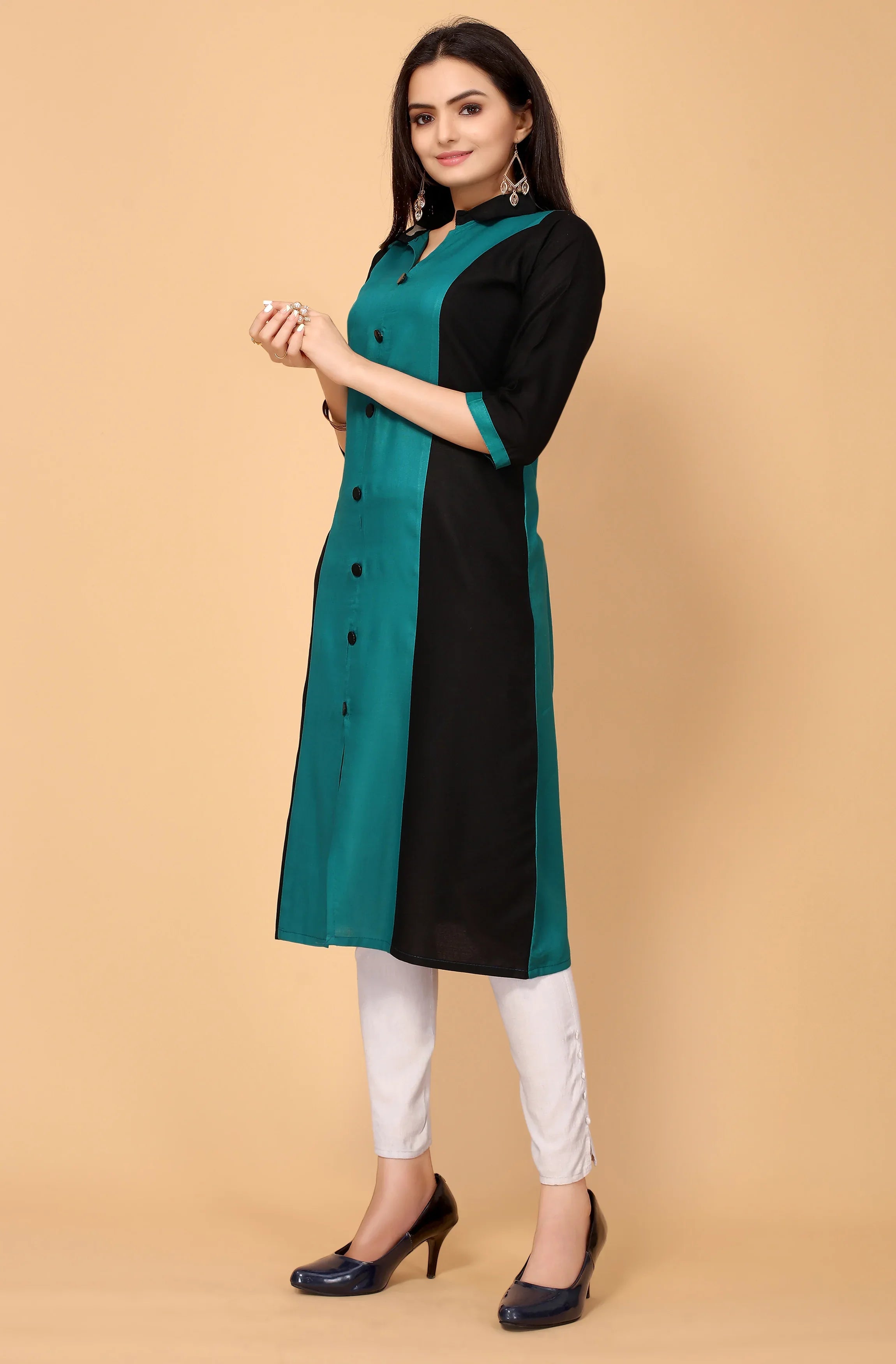 NEMI FESTIVE WEAR RAYON KURTI - Anant Exports