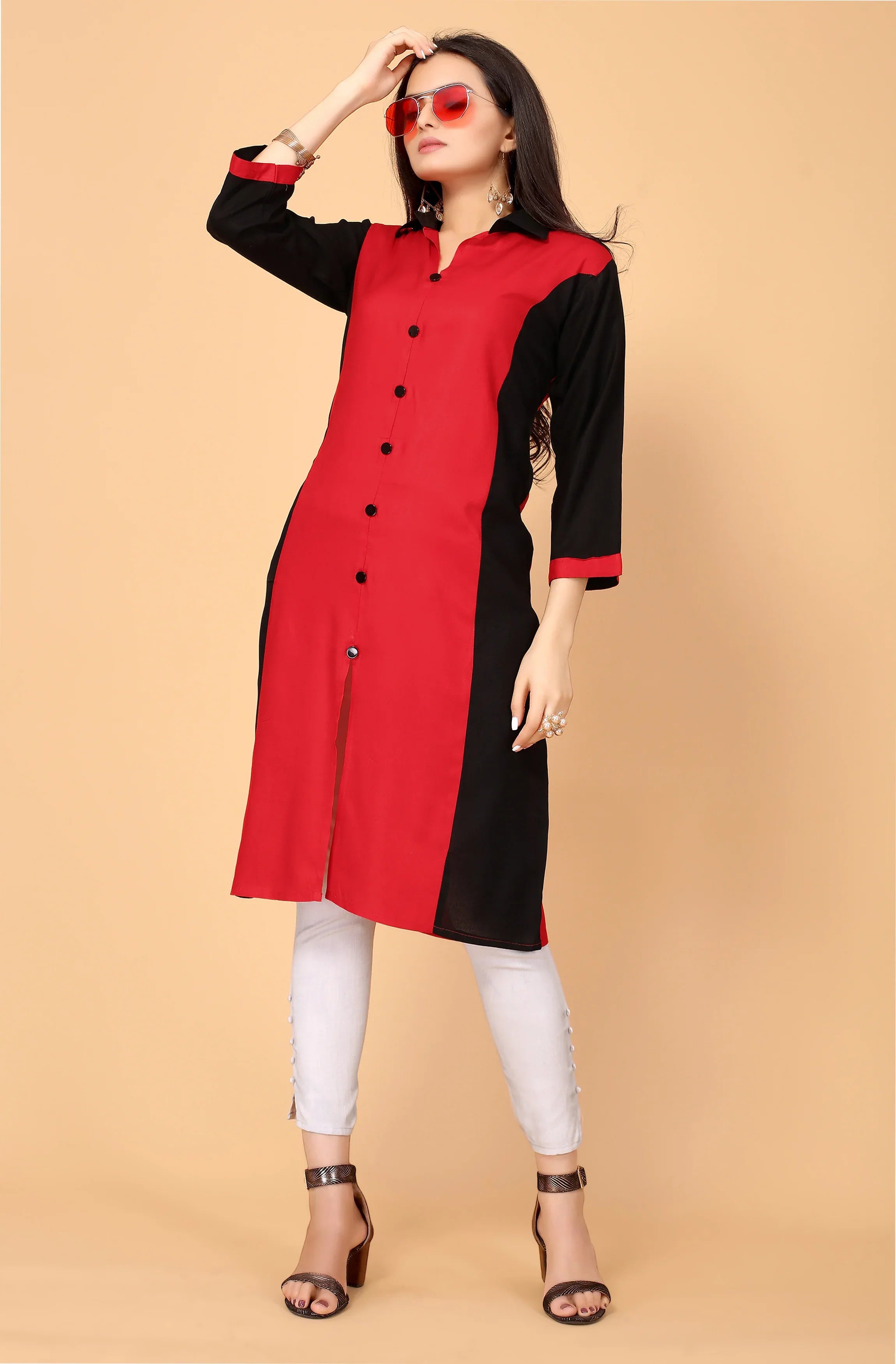 NEMI FESTIVE WEAR RAYON KURTI - Anant Exports