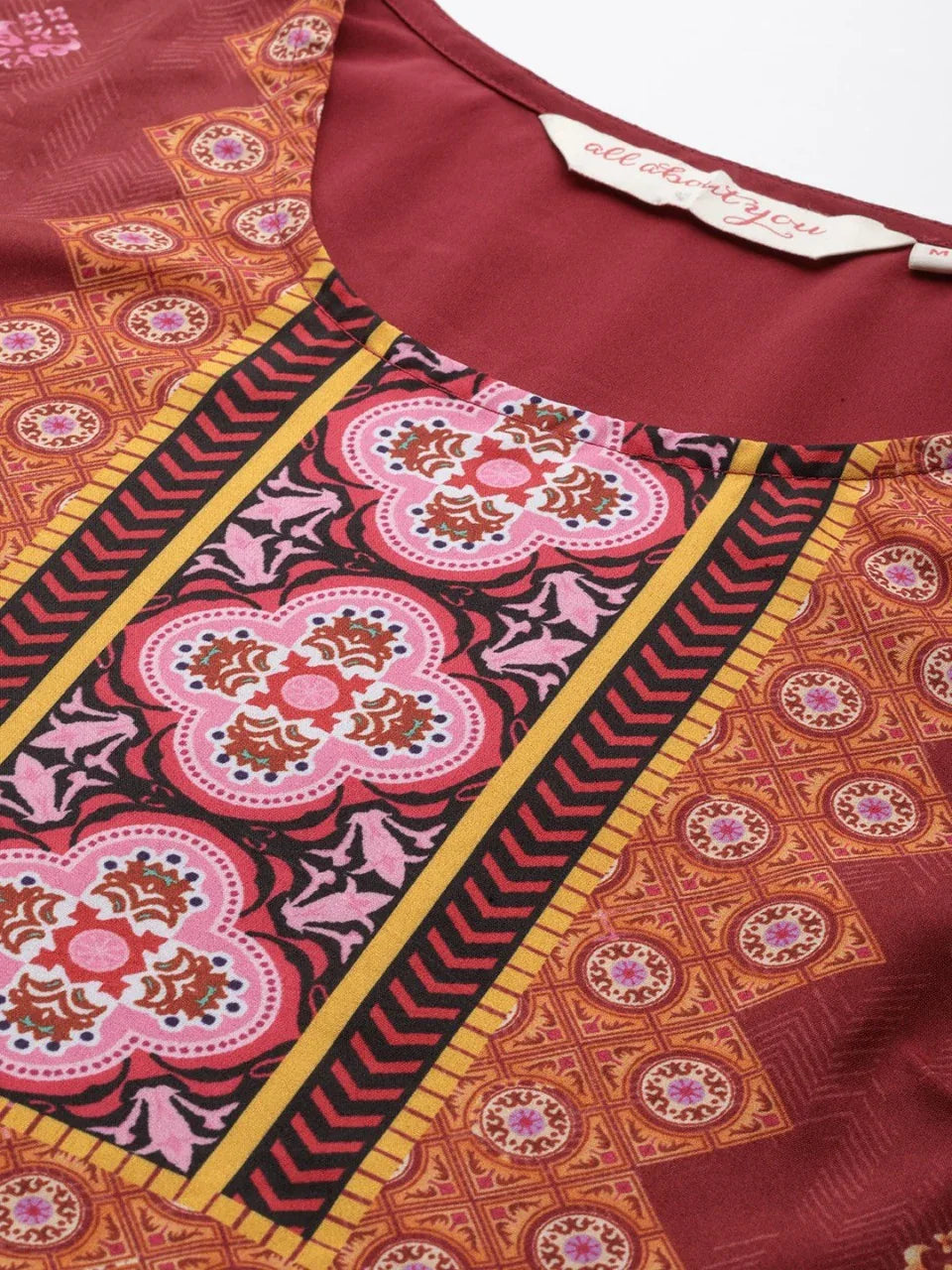 NAINA FESTIVE WEAR POLY CHANDERI KURTI - Anant Exports
