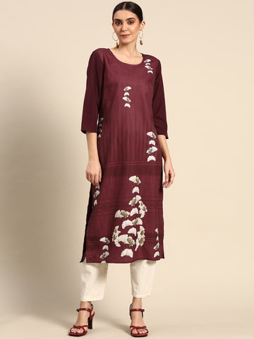 NAINA FESTIVE WEAR POLY CHANDERI KURTI