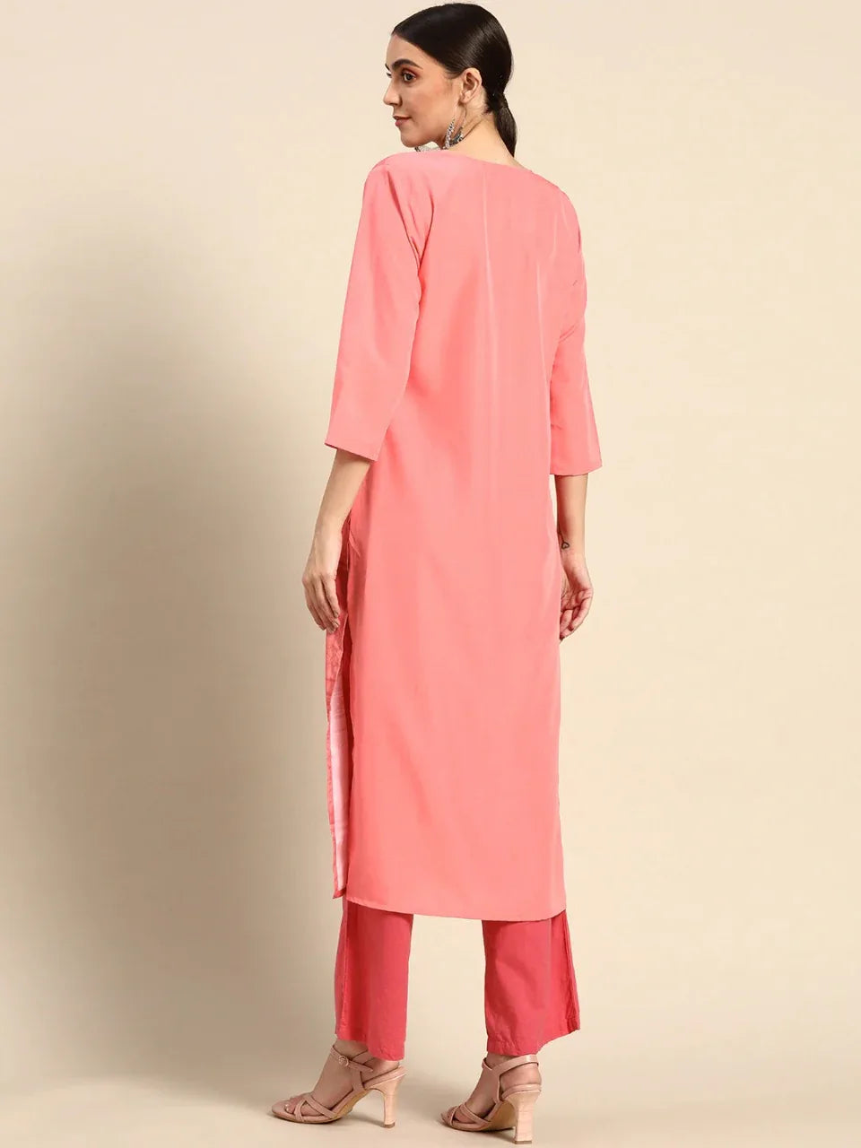 NAINA FESTIVE WEAR POLY CHANDERI KURTI - Anant Exports