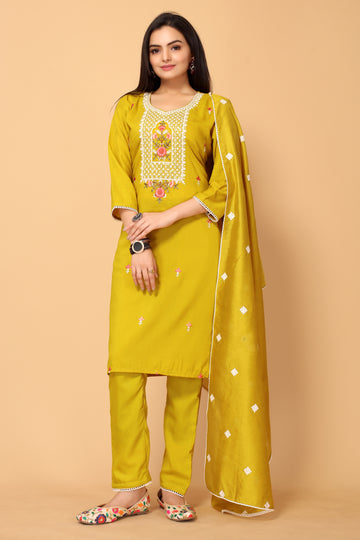 VEENA FESTIVE WEAR SILK BLEND KURTI