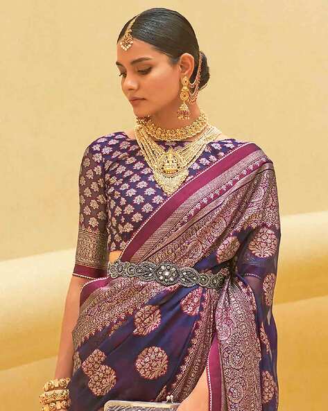 Brasso Organza Silk Saree