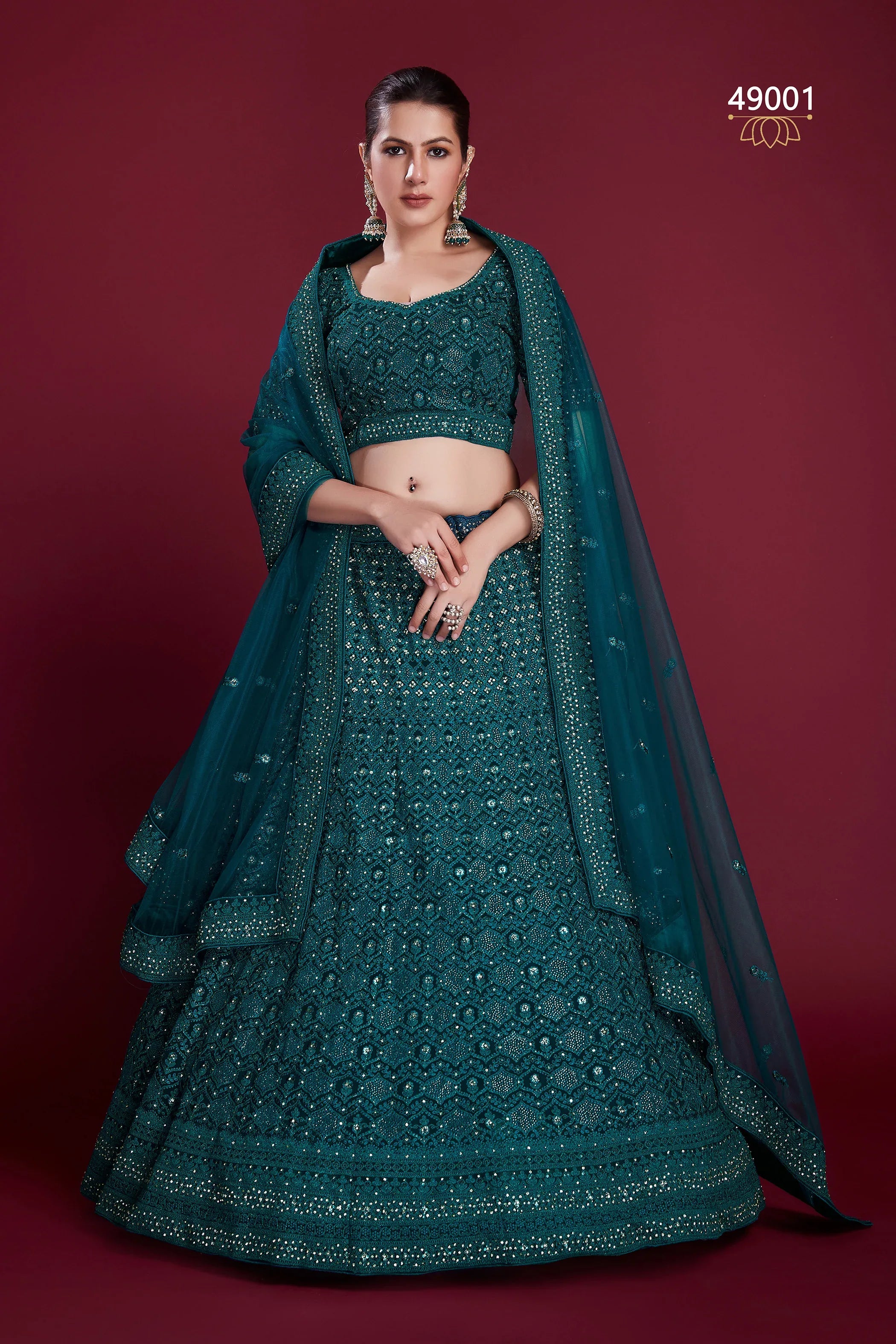 Poshak Vol 6 Designer Occasion Wear Lehenga D.No 49001 - Anant Exports