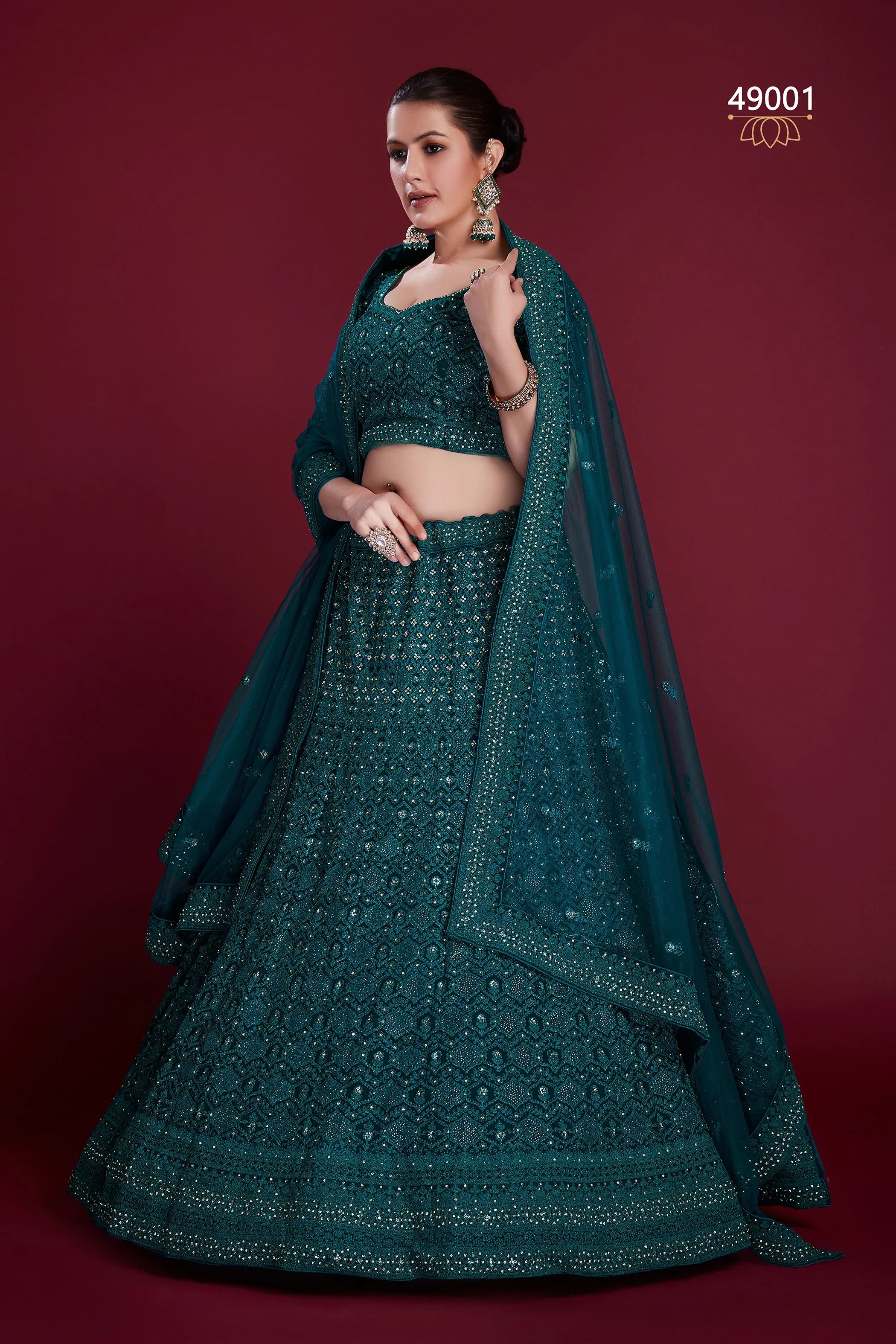 Poshak Vol 6 Designer Occasion Wear Lehenga D.No 49001 - Anant Exports