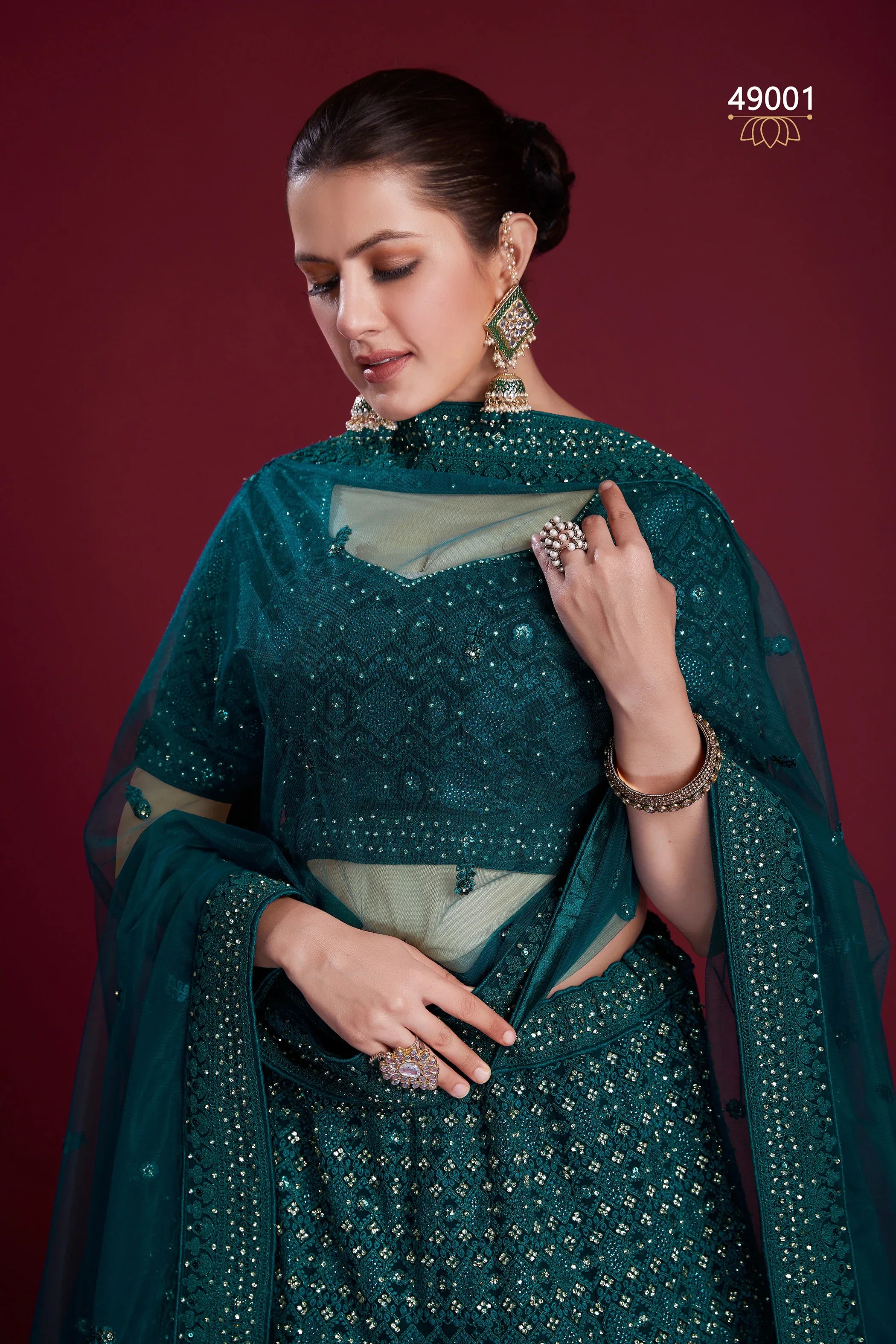 Poshak Vol 6 Designer Occasion Wear Lehenga D.No 49001 - Anant Exports