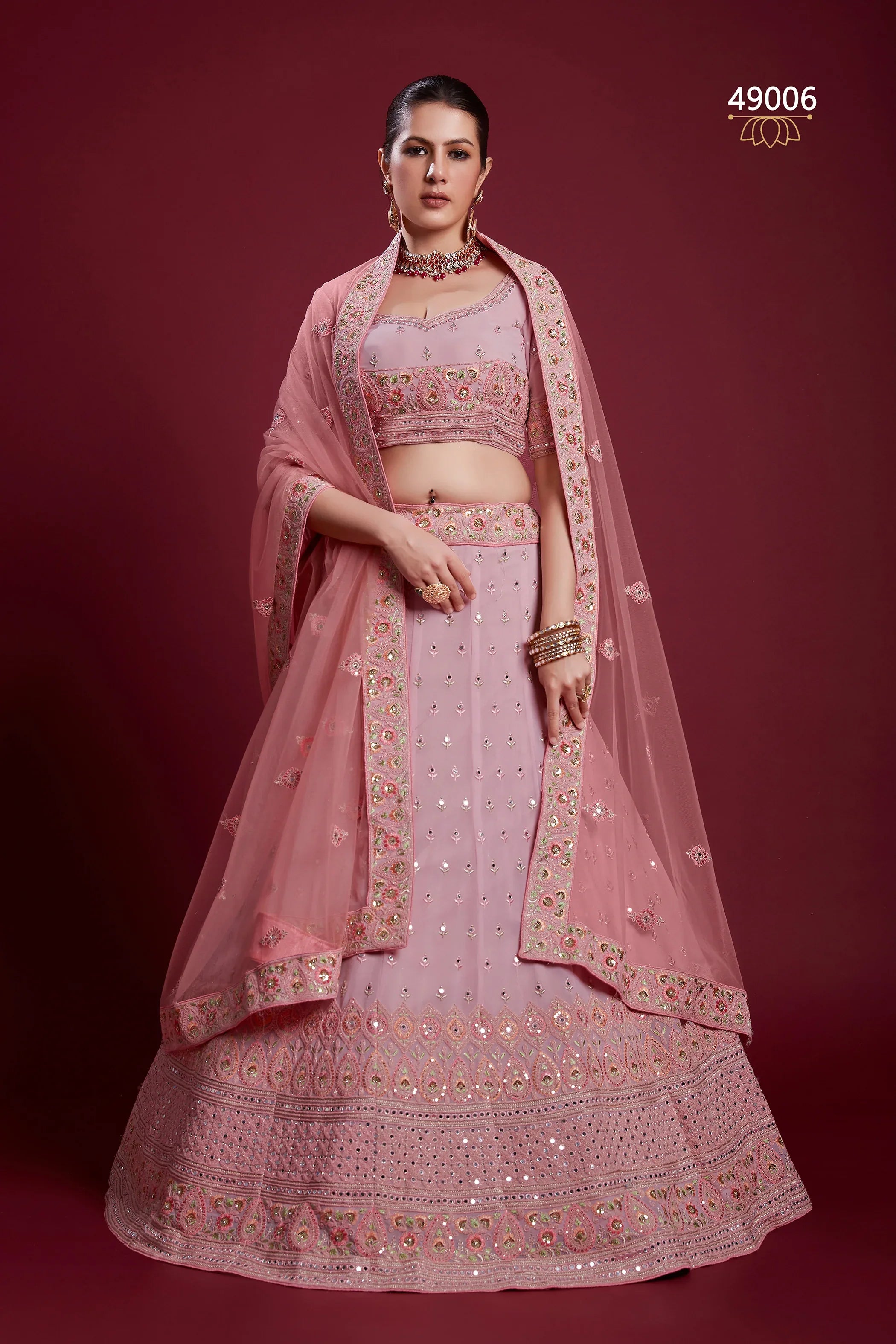 Poshak Vol 6 Designer Occasion Wear Lehenga D.No 49006 - Anant Exports