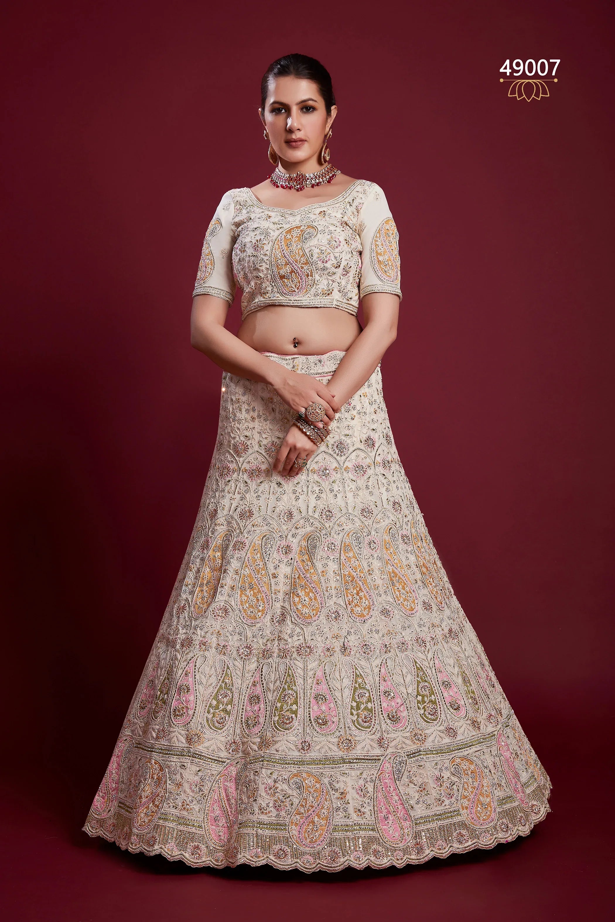 Poshak Vol 6 Designer Occasion Wear Lehenga D.No 49007 - Anant Exports