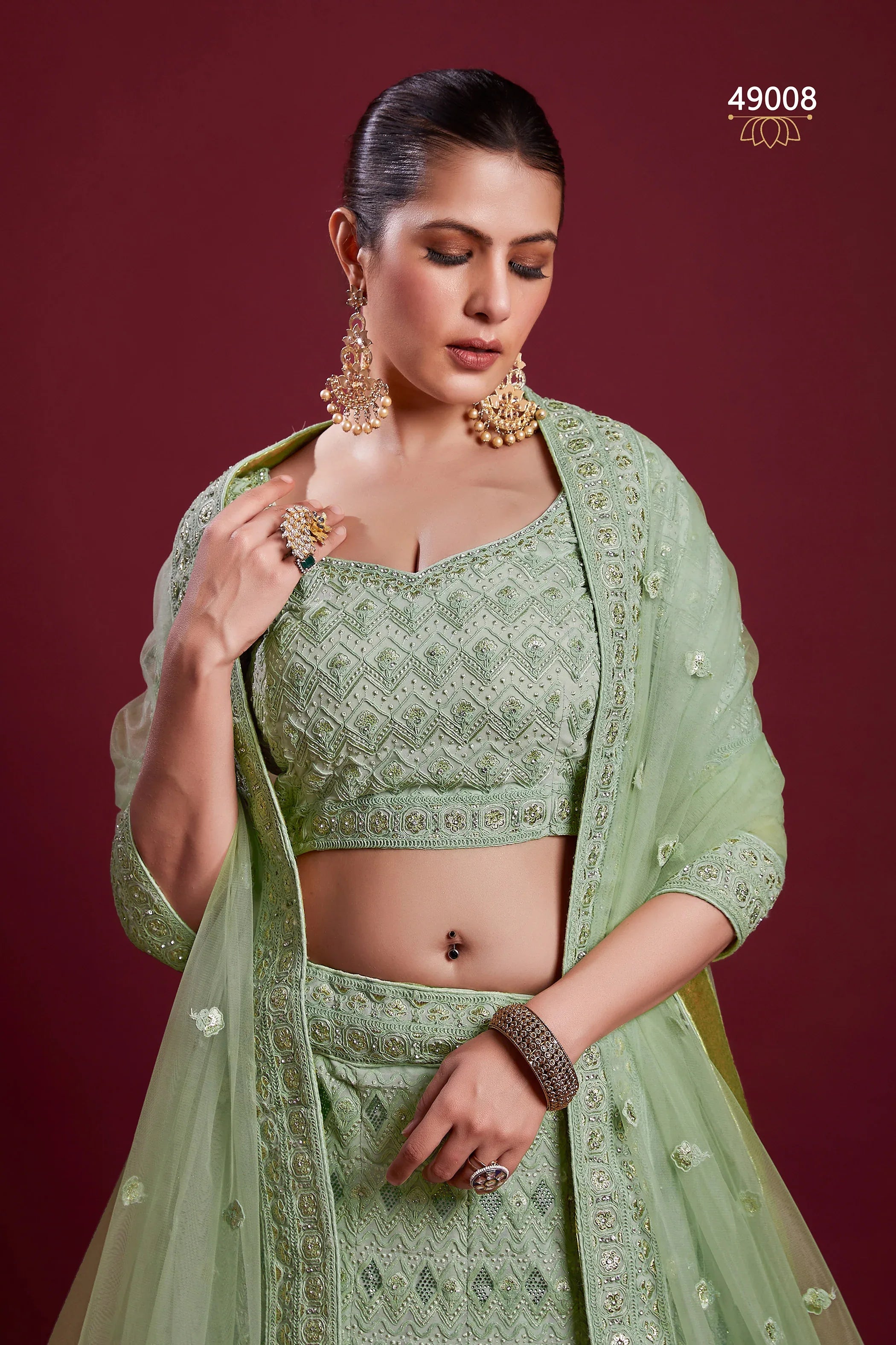 Poshak Vol 6 Designer Occasion Wear Lehenga D.No 49008 - Anant Exports