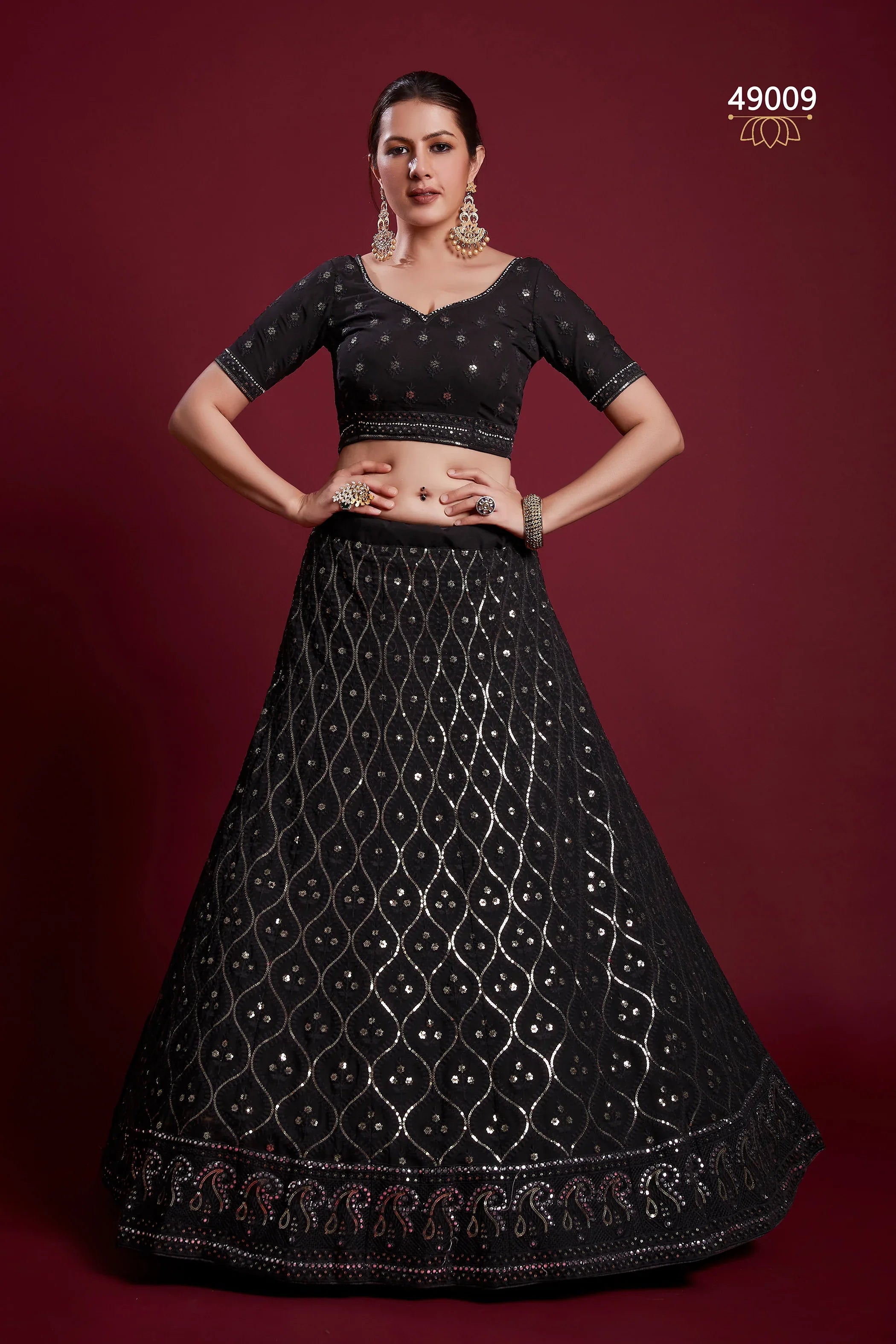 Poshak Vol 6 Designer Occasion Wear Lehenga D.No 49009 - Anant Exports