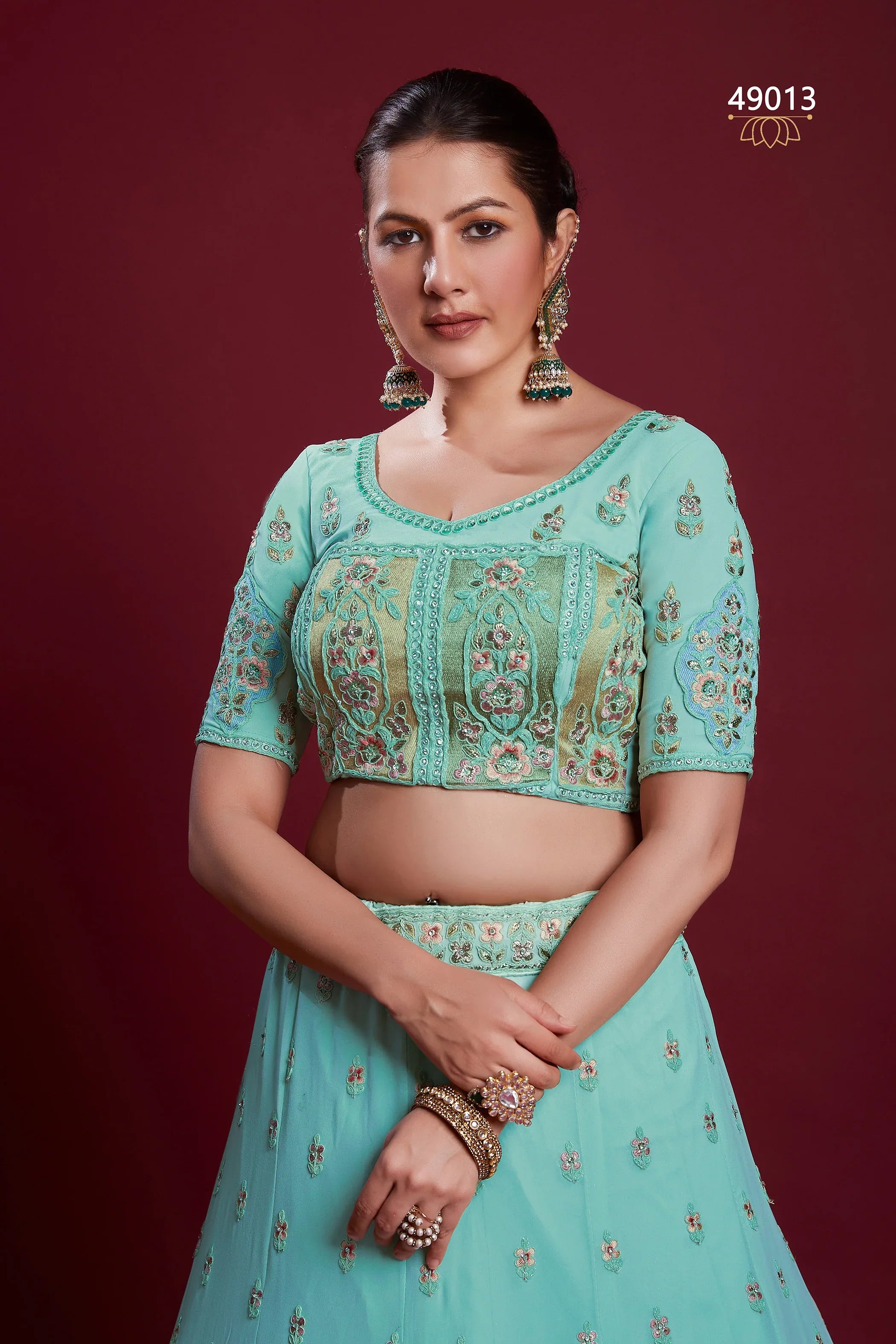 Poshak Vol 6 Designer Occasion Wear Lehenga D.No 49013 - Anant Exports