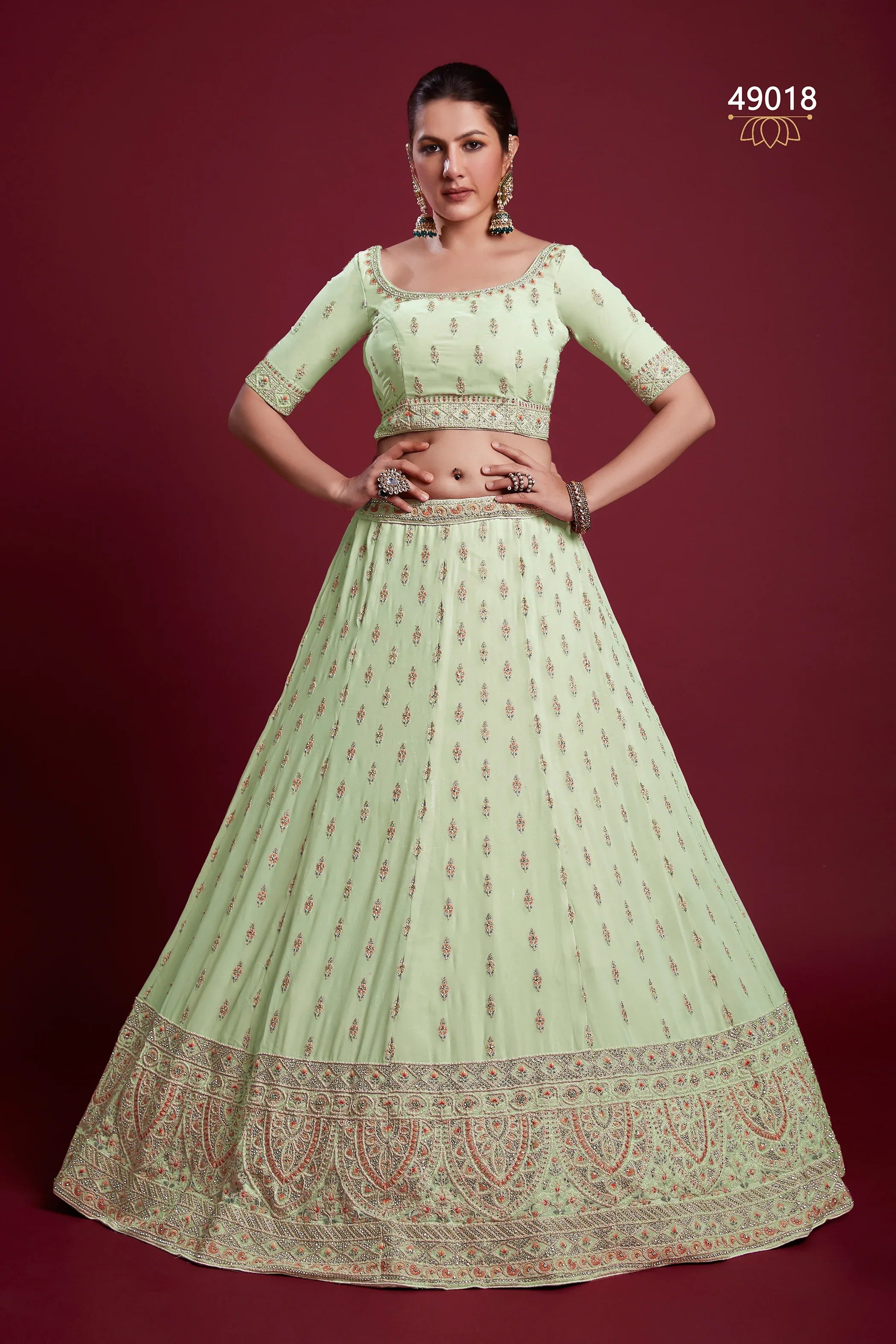 Poshak Vol 6 Designer Occasion Wear Lehenga D.No 49018 - Anant Exports
