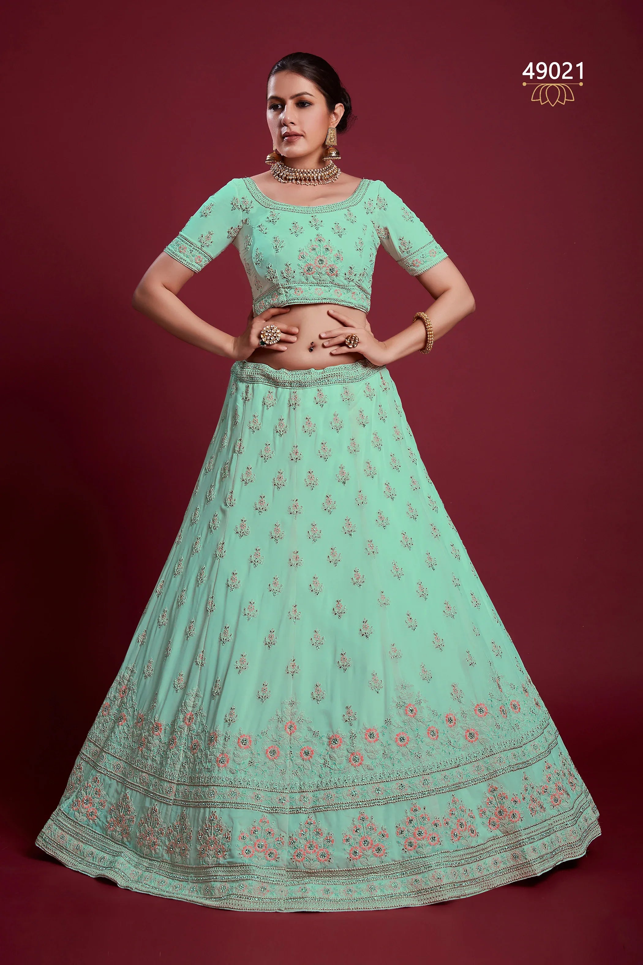 Poshak Vol 6 Designer Occasion Wear Lehenga D.No 49021 - Anant Exports