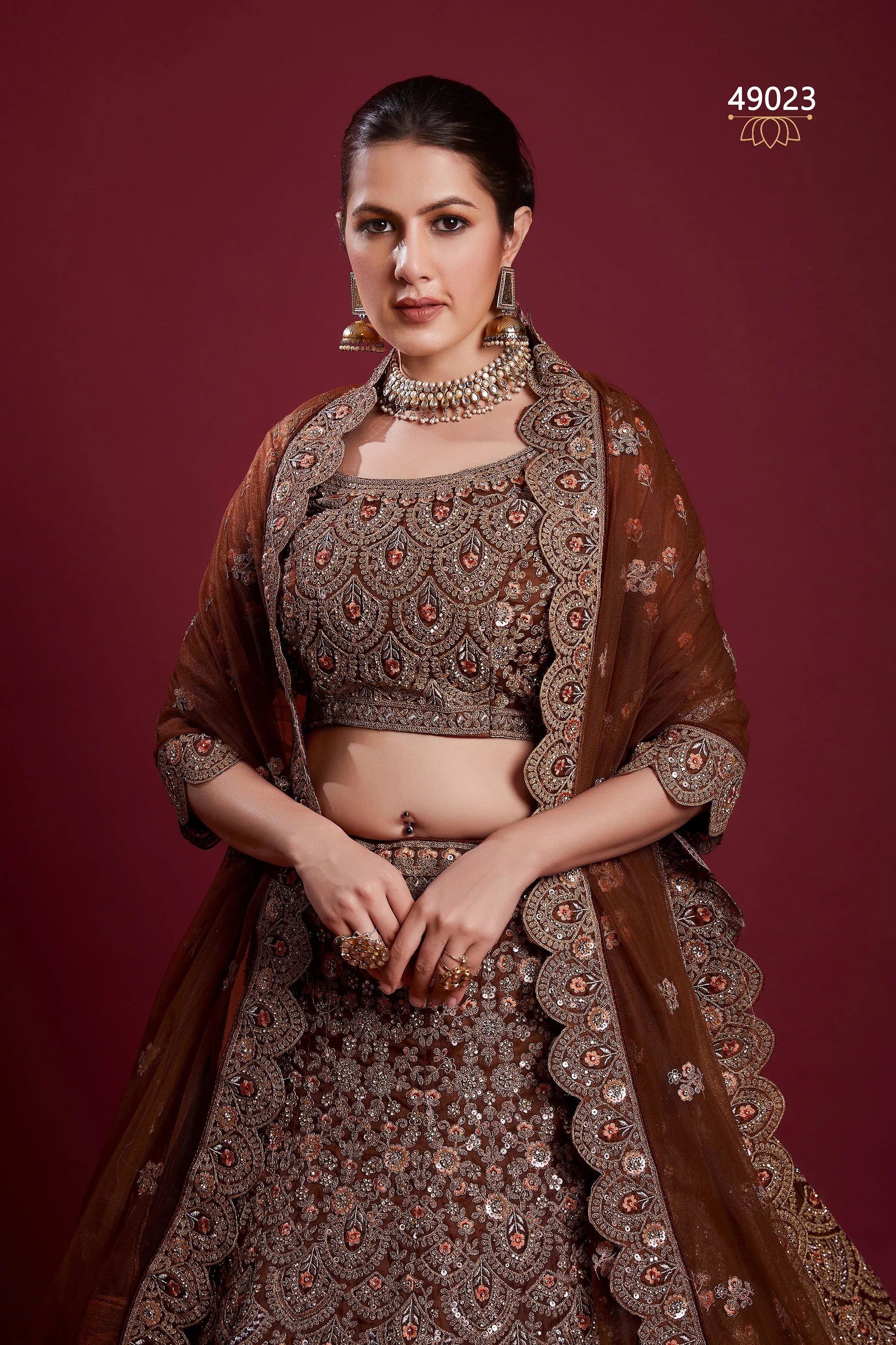 Poshak Vol 6 Designer Occasion Wear Lehenga D.No 49023 - Anant Exports