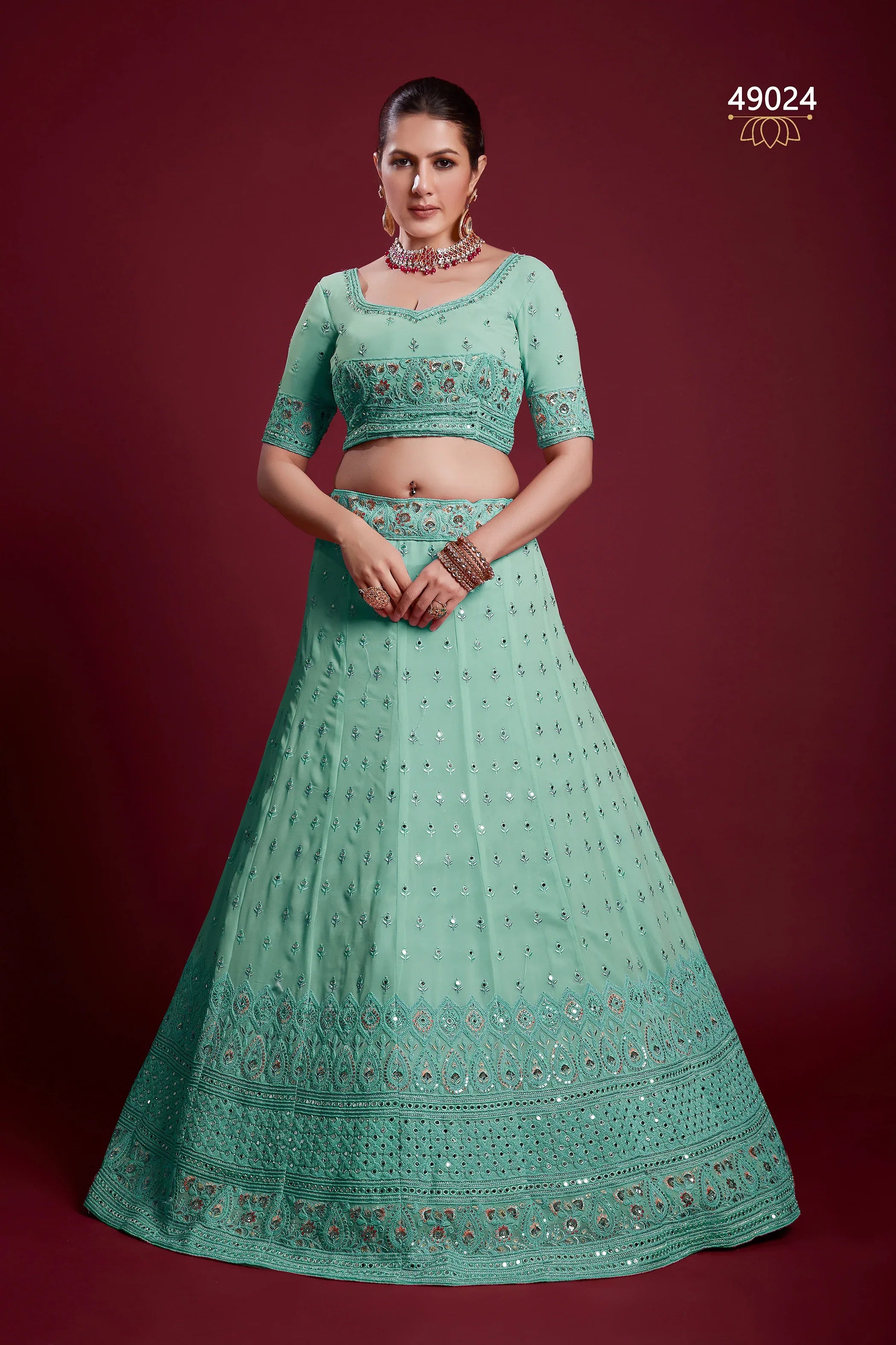 Poshak Vol 6 Designer Occasion Wear Lehenga D.No 49024 - Anant Exports