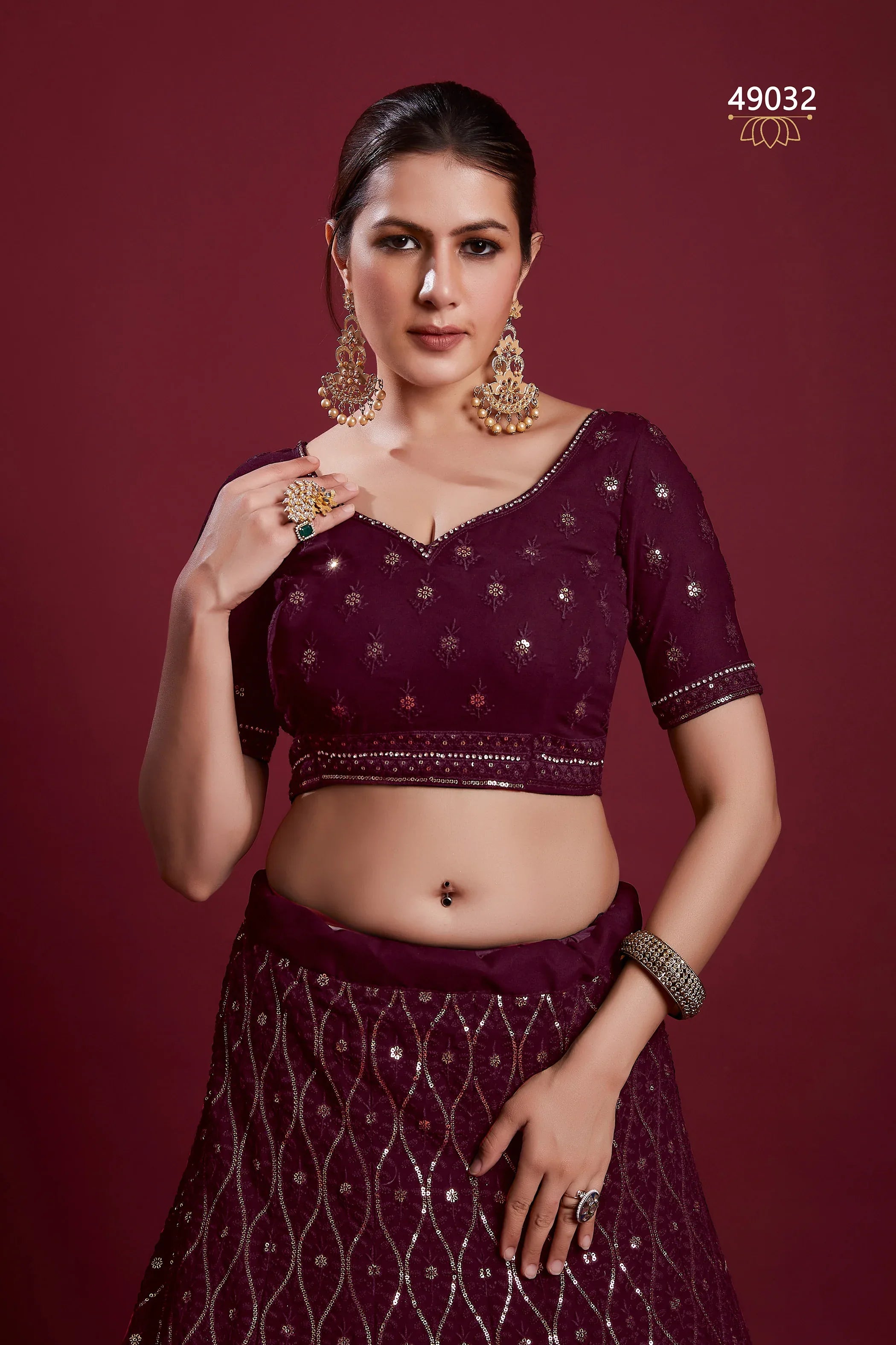Poshak Vol 6 Designer Occasion Wear Lehenga D.No 49032 - Anant Exports
