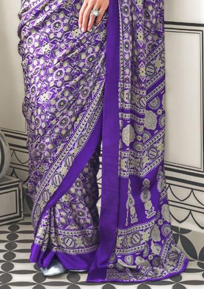 Ajrak Print Saree