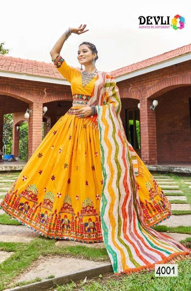 Sahiyar Vol-3 Designer Party Wear Navratri Chaniya Choli D.No. 4001 - Anant Exports