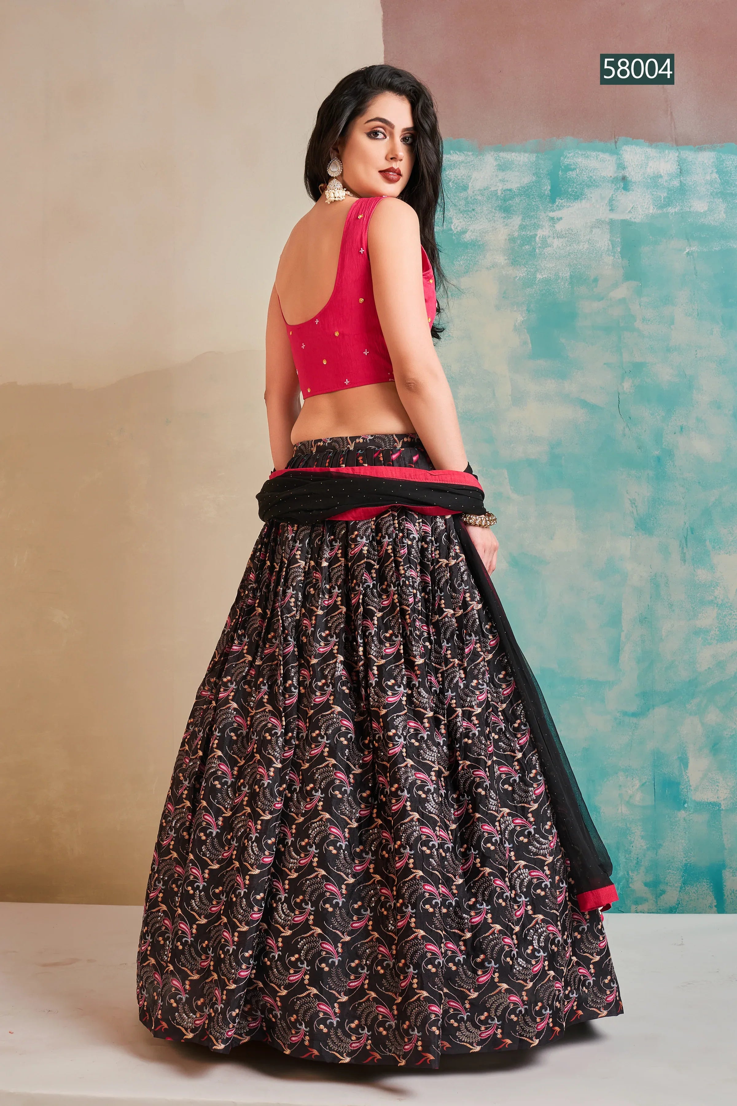 Floral Vol 6 Designer Occasion Wear Lehenga D.No 58004 - Anant Tex Exports Private Limited