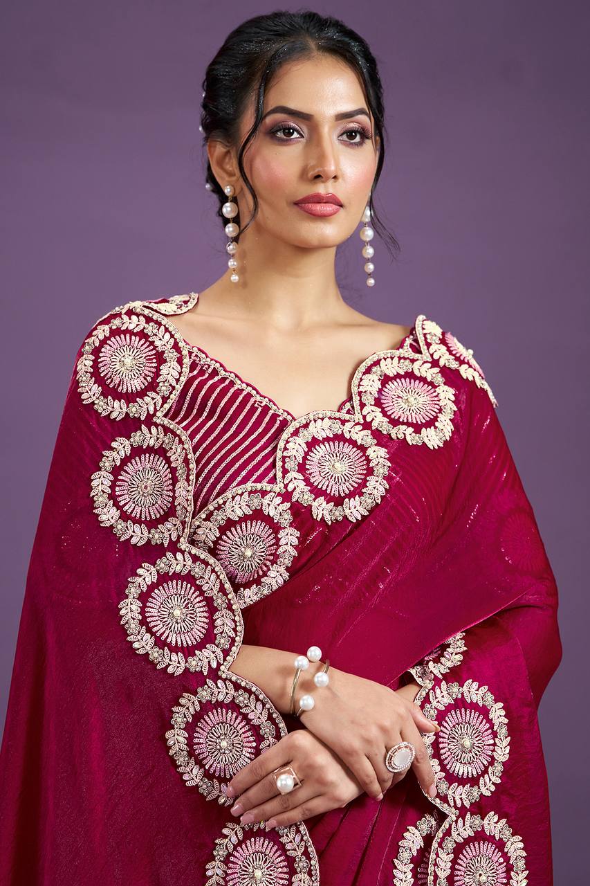 Satin Saree