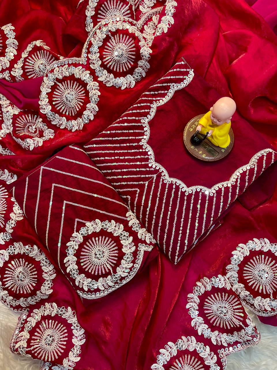 Satin Saree