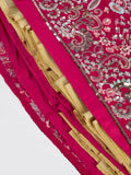Rose Pure Georgette Sequins and Thread Embroidery Lehenga Choli & Dupatta