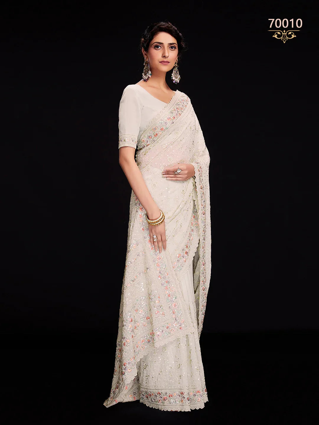 Swarna Vol 6 Designer Fancy Wear Saree D.No 70010 - Anant Exports