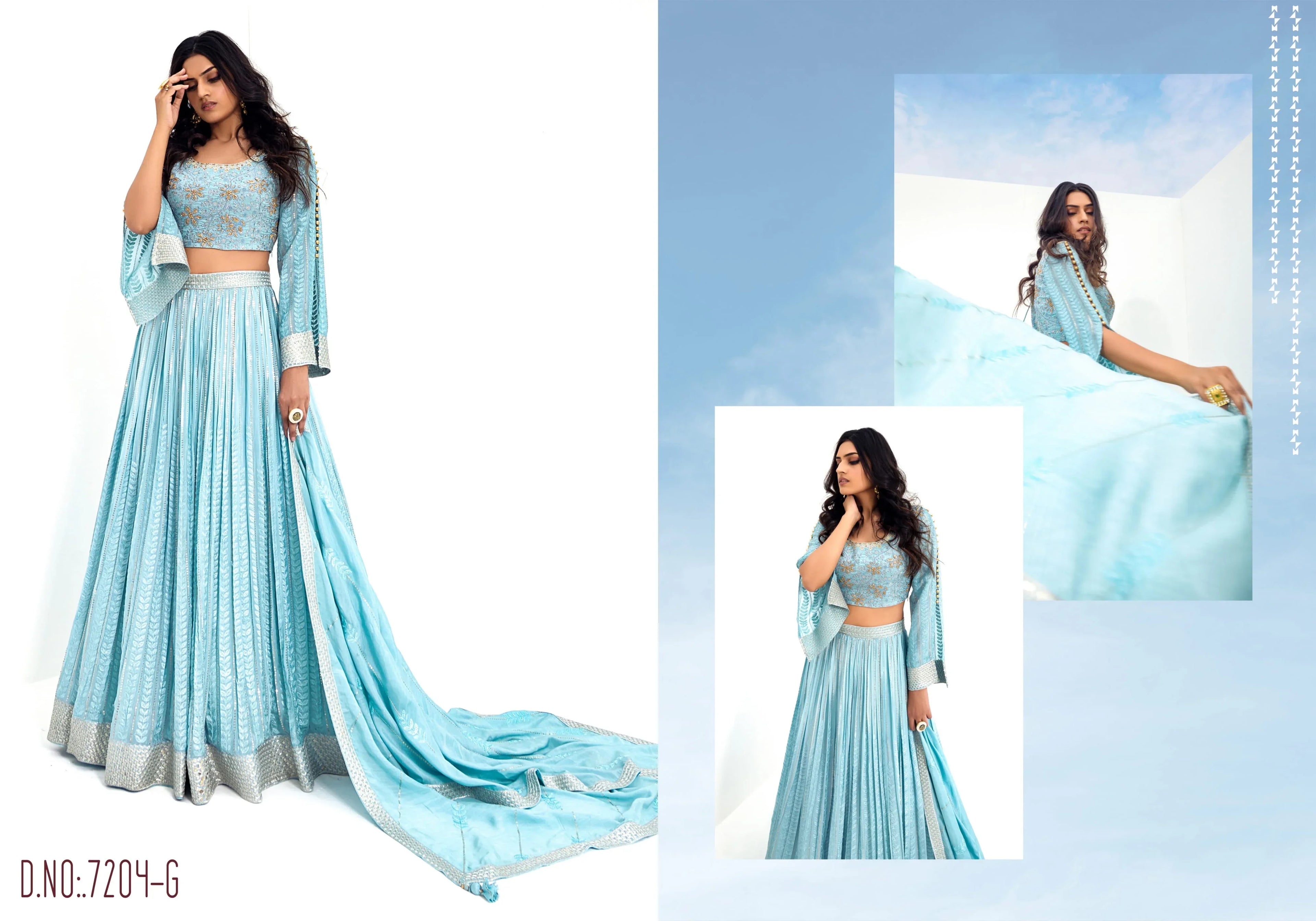 Vaayu Fancy Wear Lehenga D.No 77204-G - Anant Tex Exports Private Limited