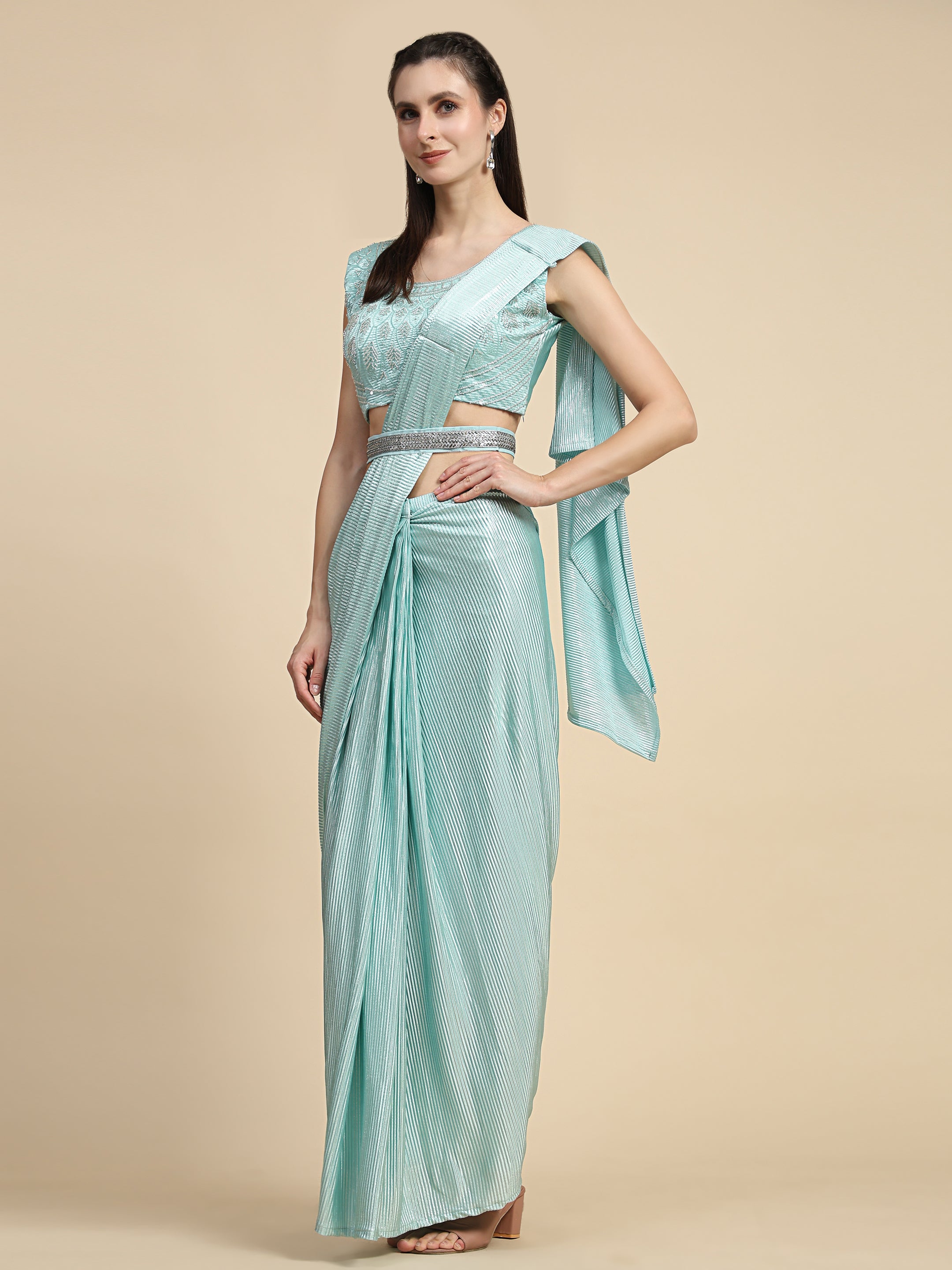 One Minute Ready To Wear Saree