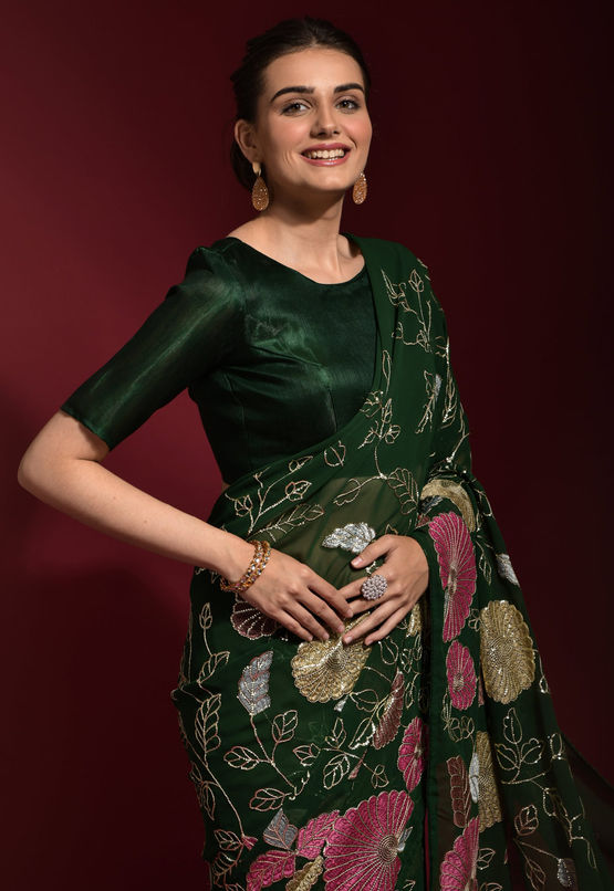 Sequins Saree