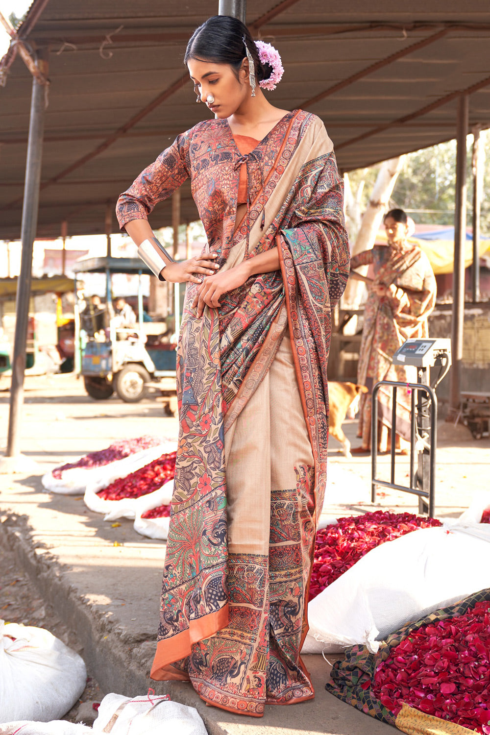 Digital Print Saree