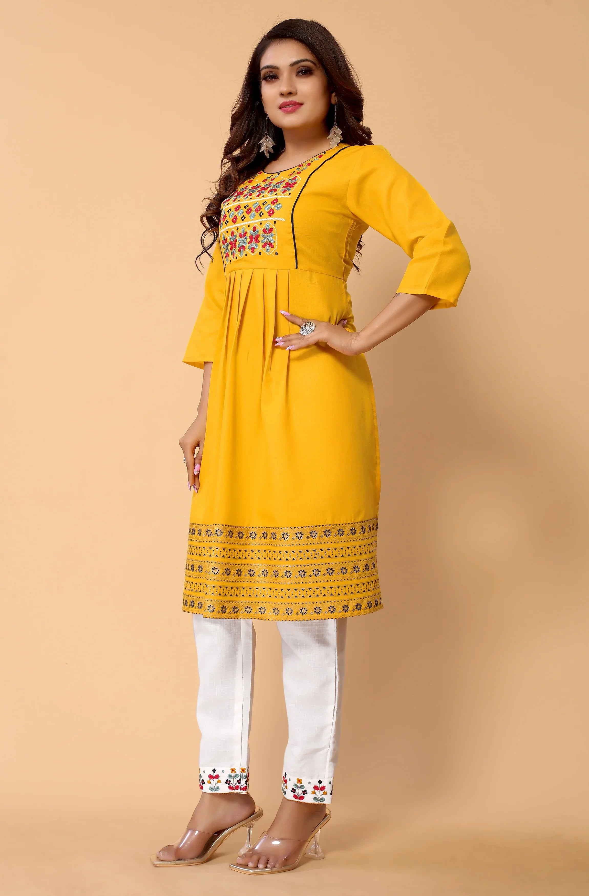 NEHA FESTIVE WEAR KURTI-BOTTOM SET - Anant Exports