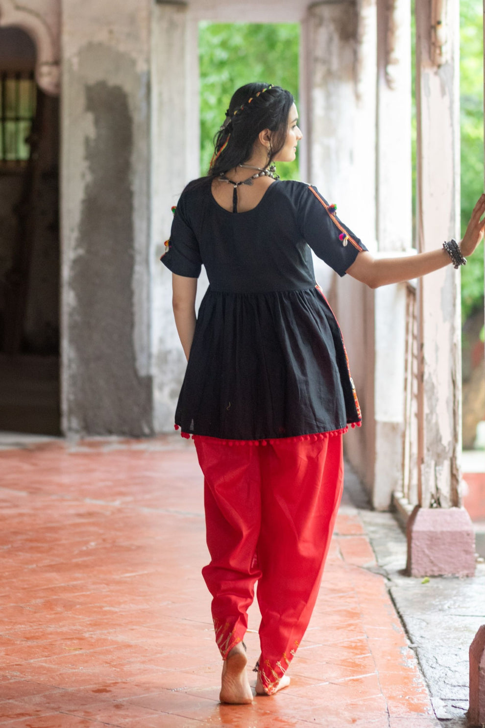 Navratri Garba Garba Special Kedia and Tulip Pants for Women&