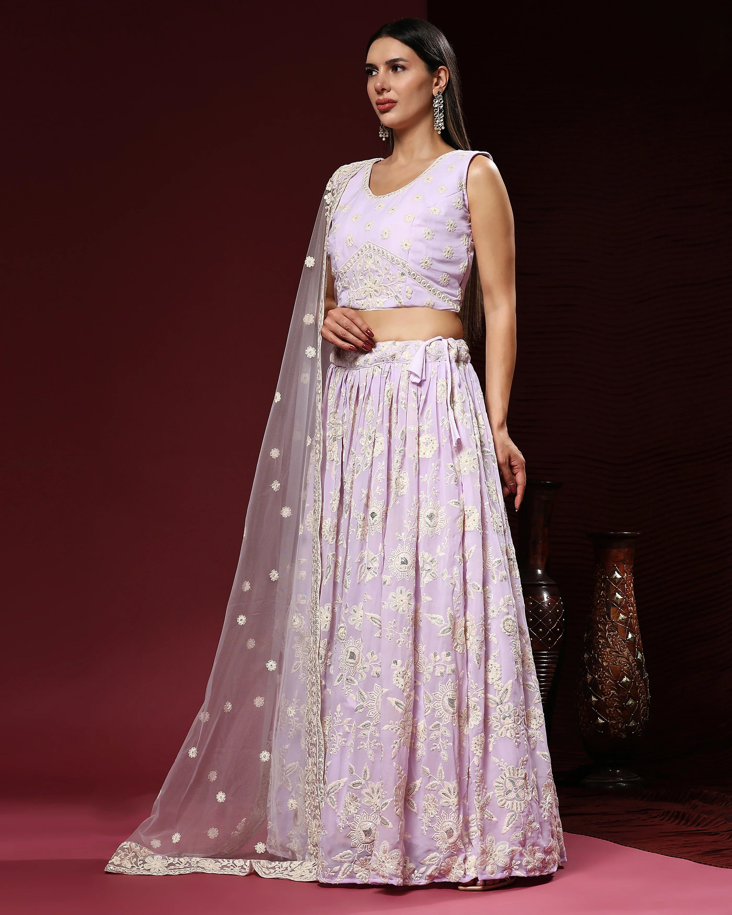 READYMADE CROP TOP LEHENGA D.NO C1944 - Anant Exports